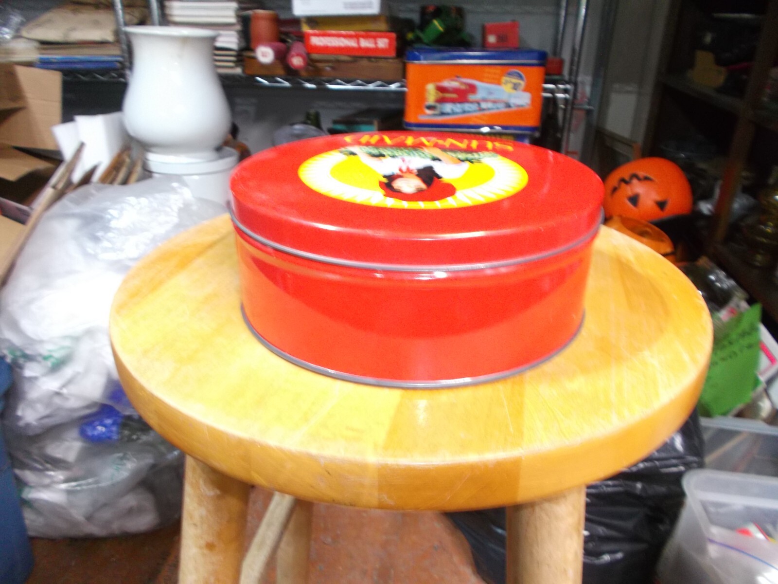Vintage Sun Maid Raisins Round Tin 7 Inches