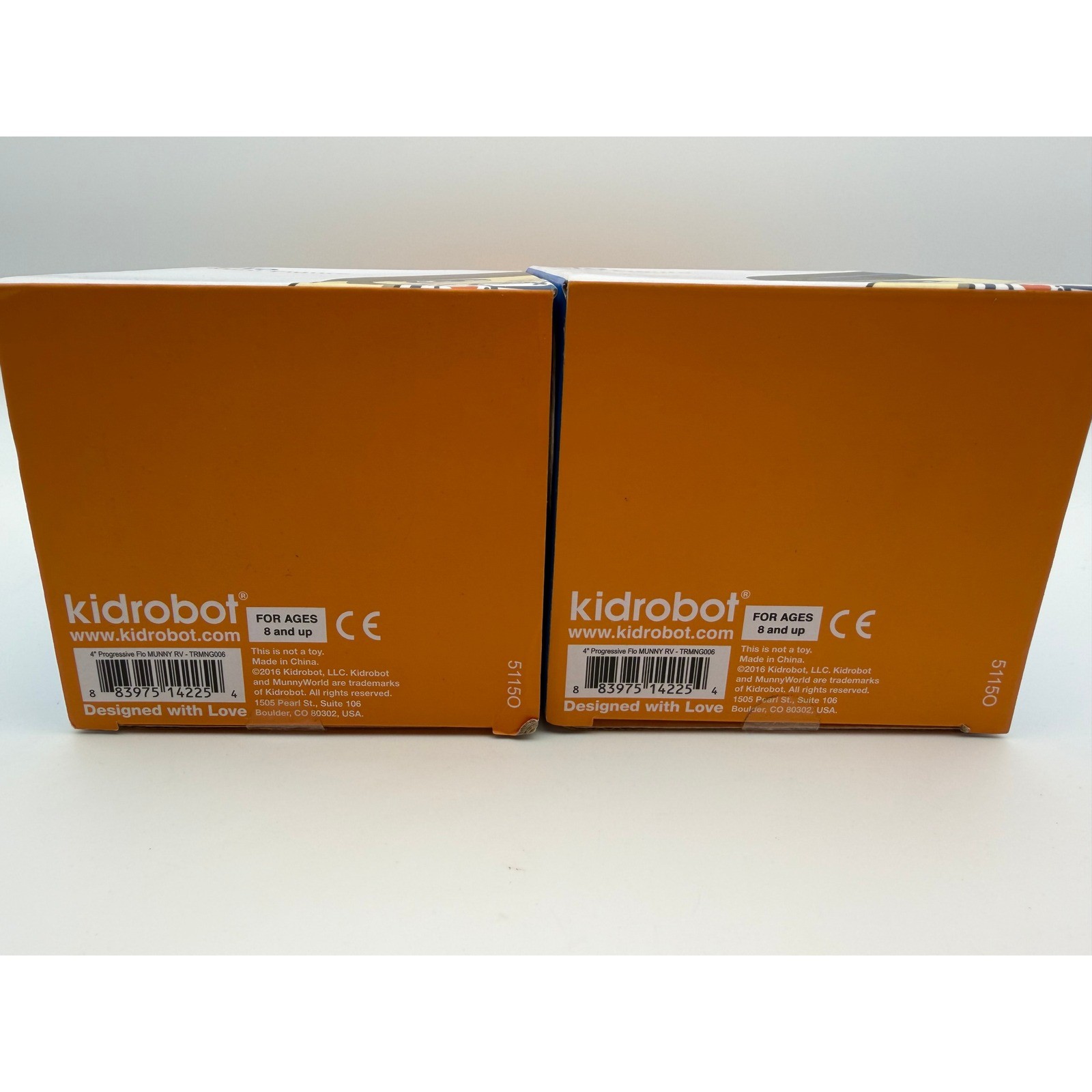 Lot of 2 Progressive Flo Mini Figure Kidrobot Munny Vinyl Collectible Sealed