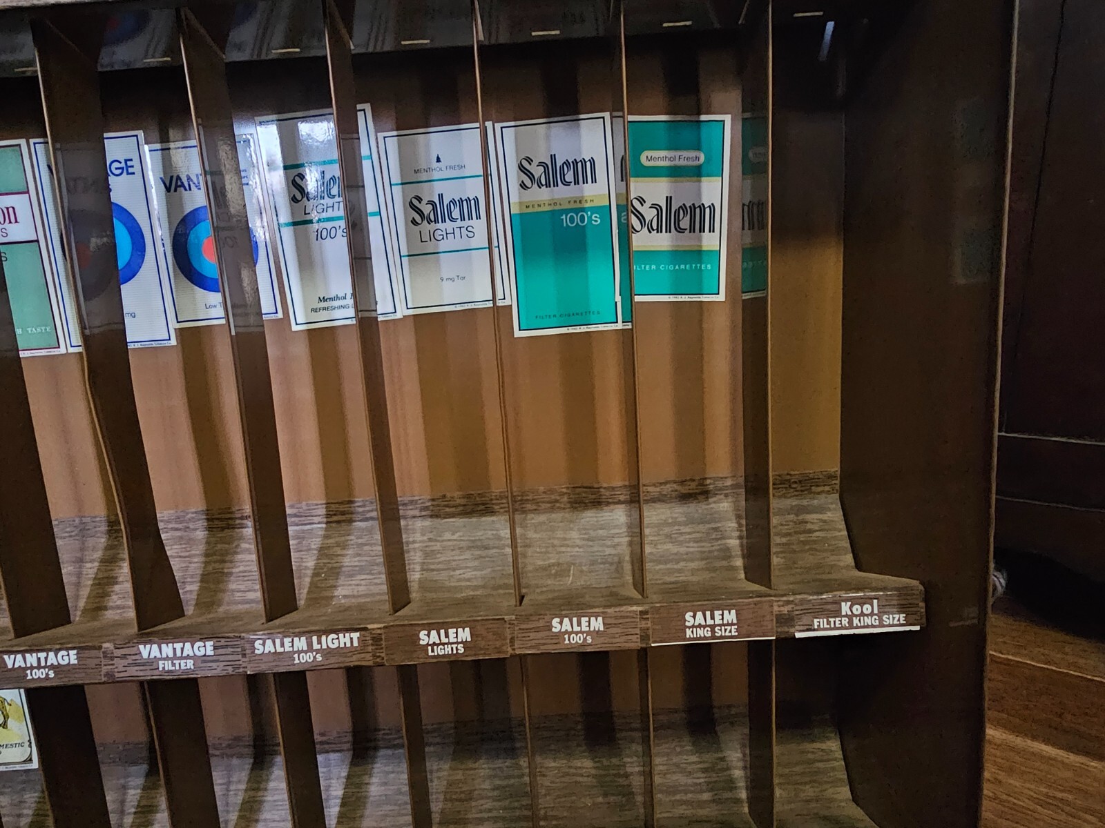 Vtg Metal Cigarette Display Case Advertising Camel Winston Salem 25.5″x5″x 29.5″