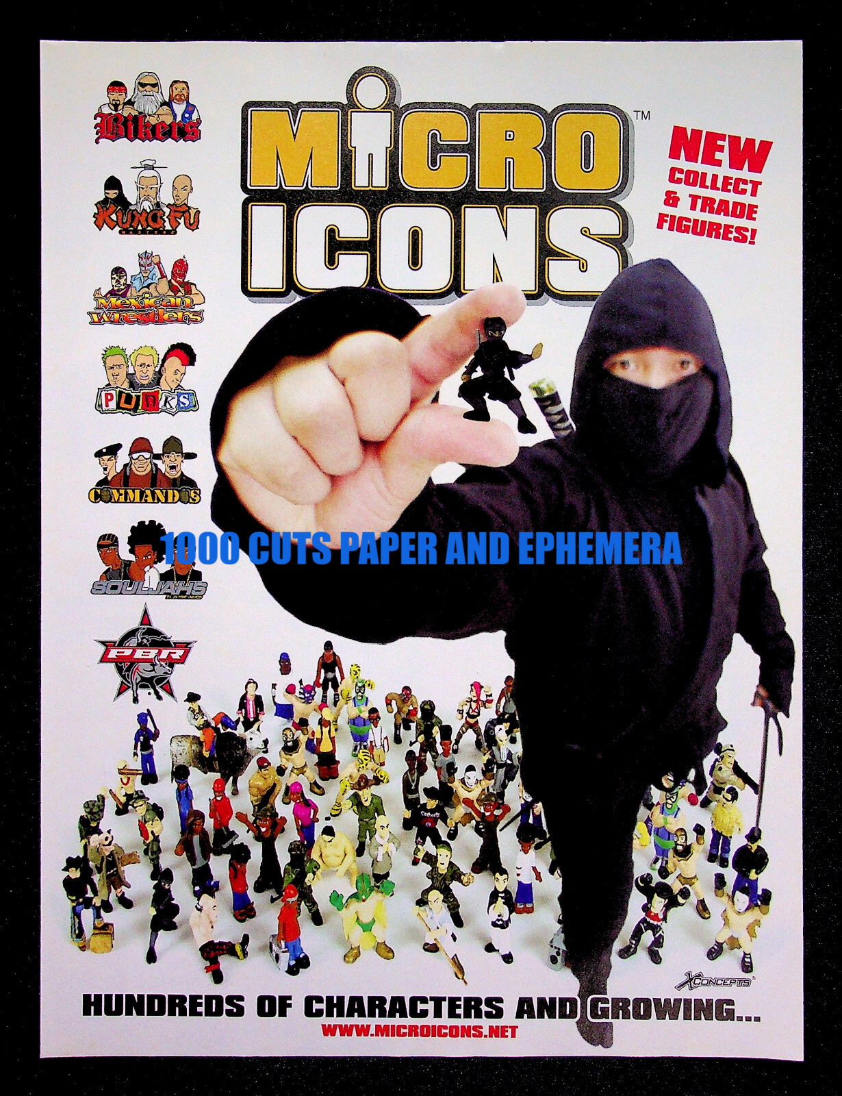 Micro Icon Mini Figures Xconcepts 2005 Ninja Print Magazine Ad Poster ADVERT