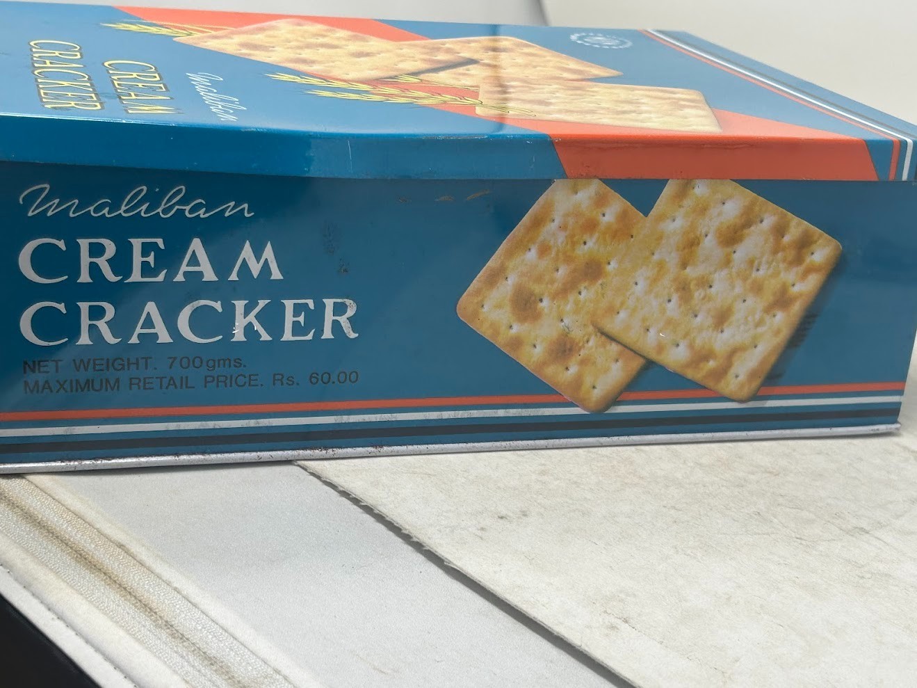 1985 Maliban Cream Cracker Biscuit Advertising Tin from Sri Lanka ~12″