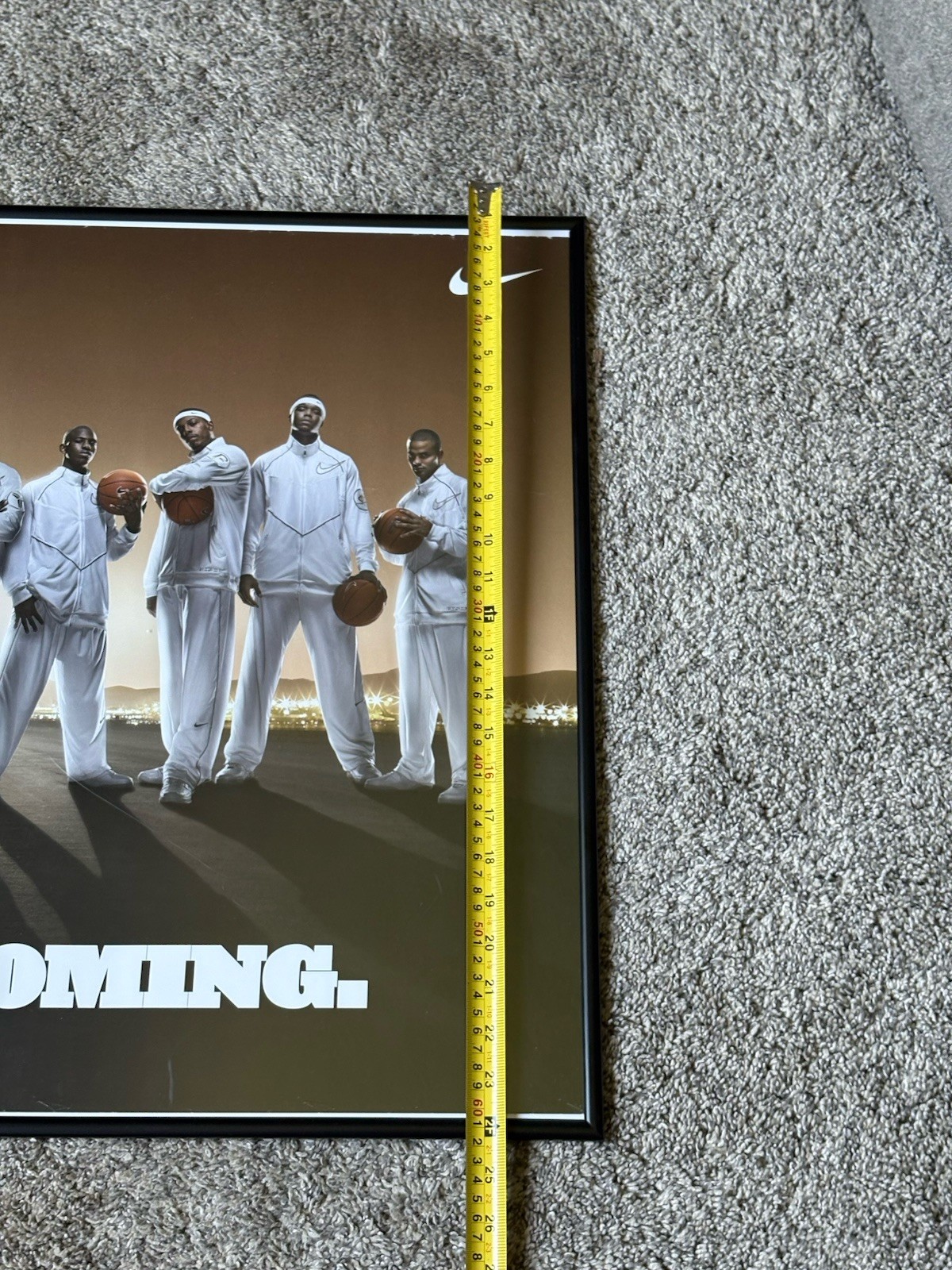 NIKE 2004 LEBRON JAMES KOBE BRYANT THE SECOND COMING PROMO POSTER DISPLAY SIGN