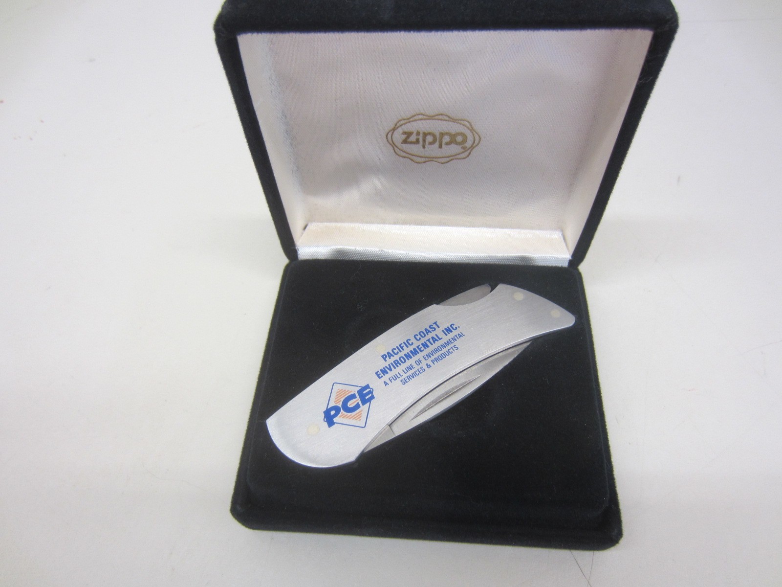 Zippo PACIFIC COAST ENVIRONMENTAL INC. PCE Pocket Knife Advertising Promotional
