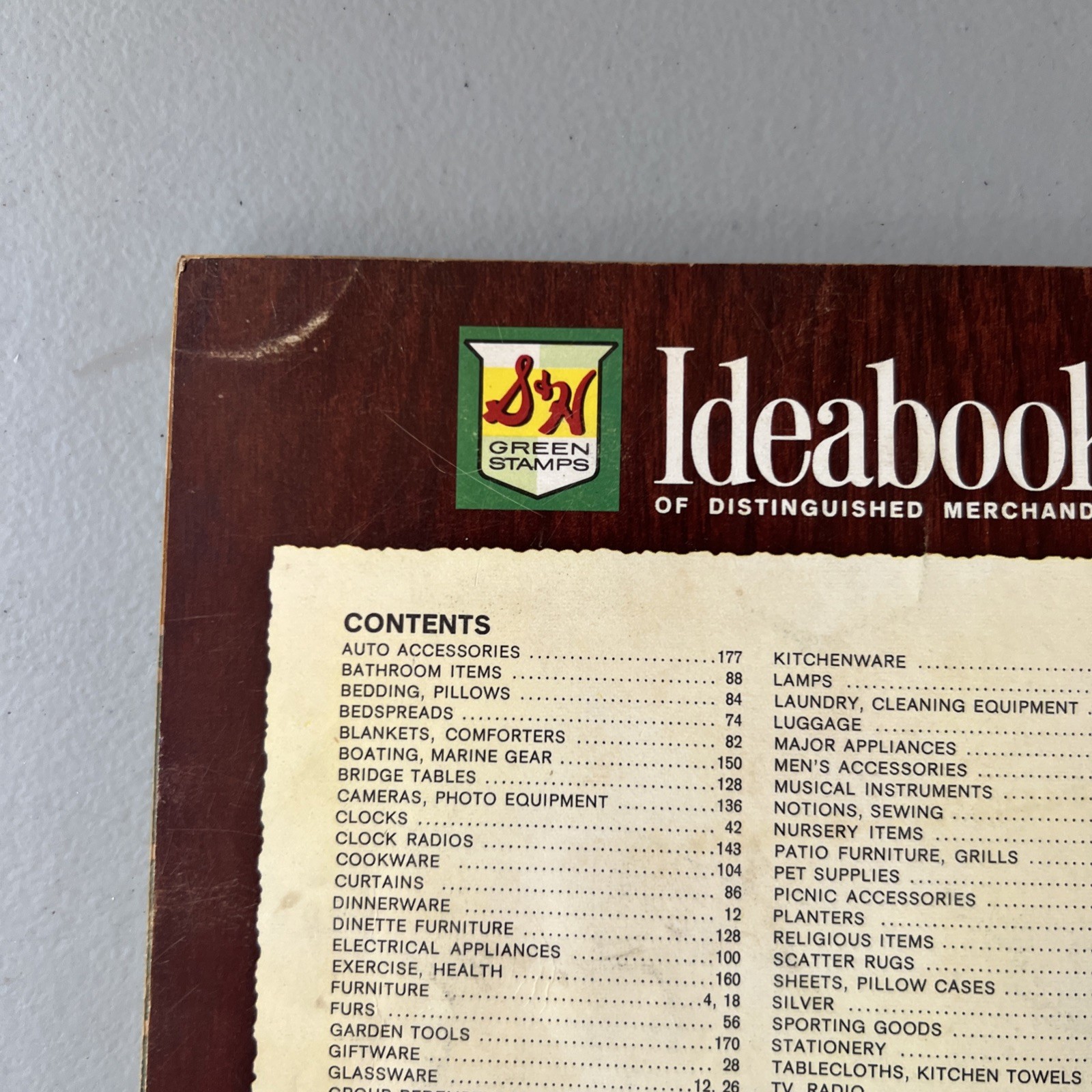VINTAGE 1965 S&H GREEN STAMPS IDEA BOOK SPERRY & HUTCHINSON CO CATALOG MERCH