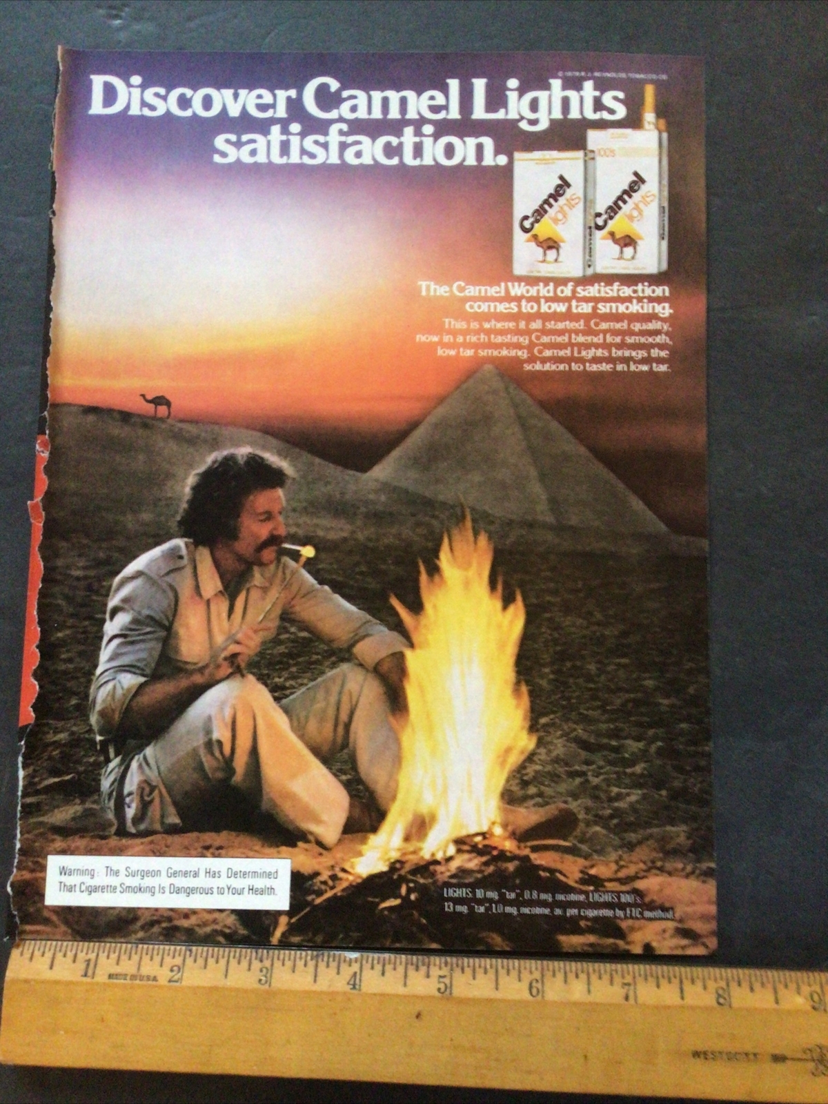 Camel Cigarettes Ad Clipping Original Vintage Magazine Print #15
