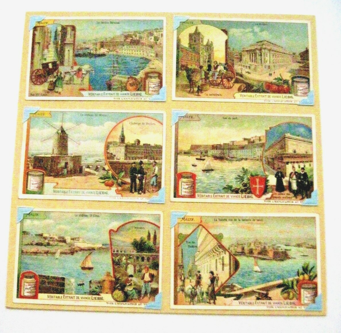1907 Trade Card Set – Liebig’s Fleisch-Extract – Malta – S899 *