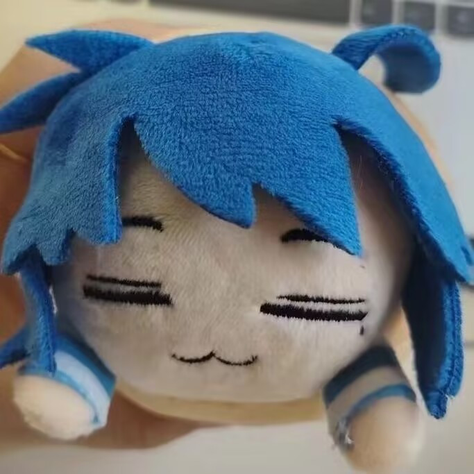 Lucky☆Star Izumi Konata Chocolate Snail Plush Doll Keychain Toy Plushie Pendant