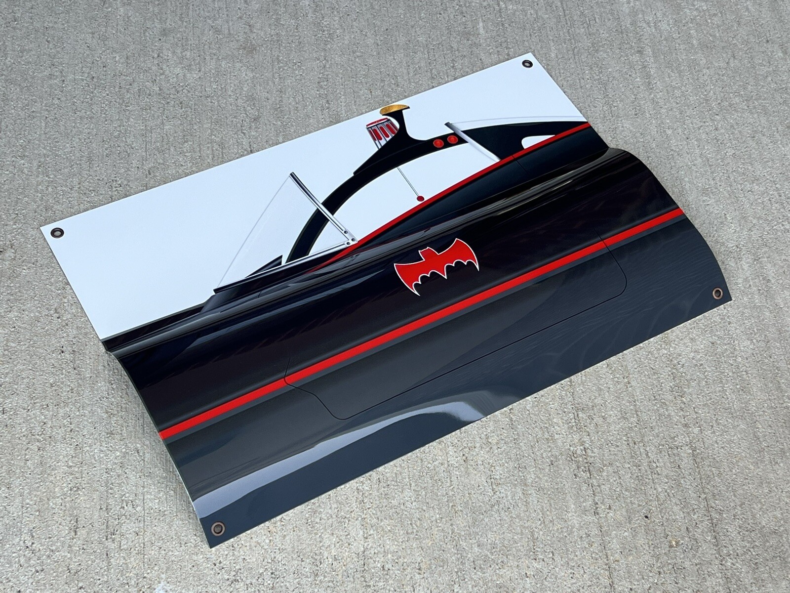 WOW! Curved 1966 Batmobile Side View Door 3D Sign