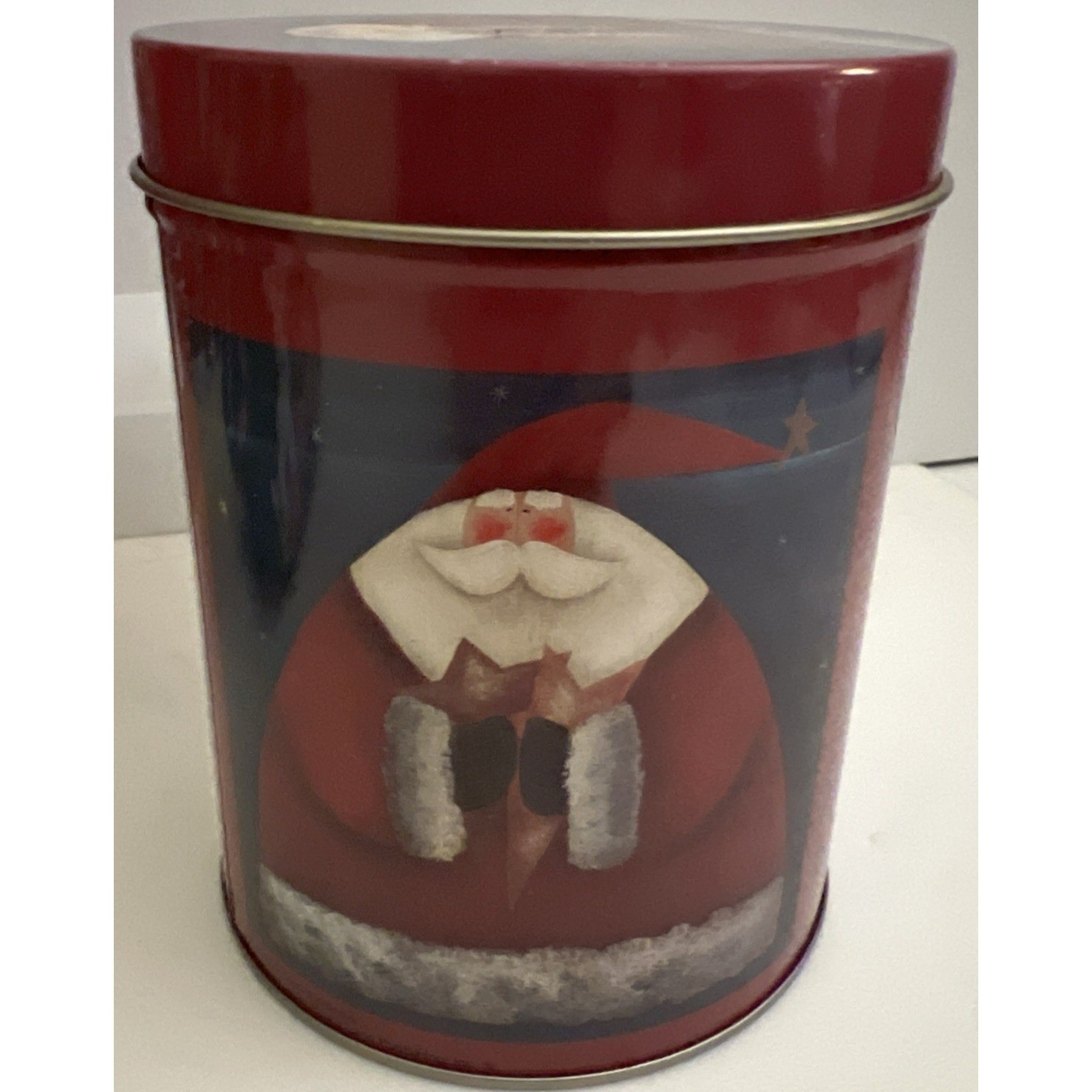 Christmas Tins Lot Of 3 Harry London Village Tin House Pup-Peroni Santa