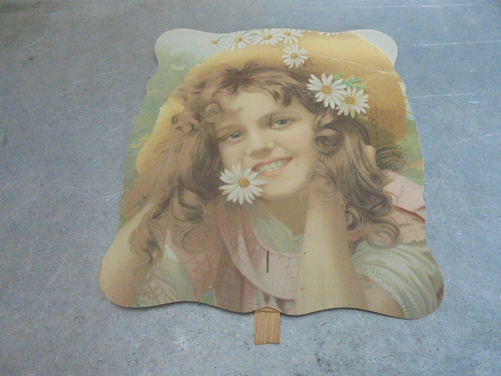 Vintage Advertising Cardboard Fan Neostyle Washing Machines