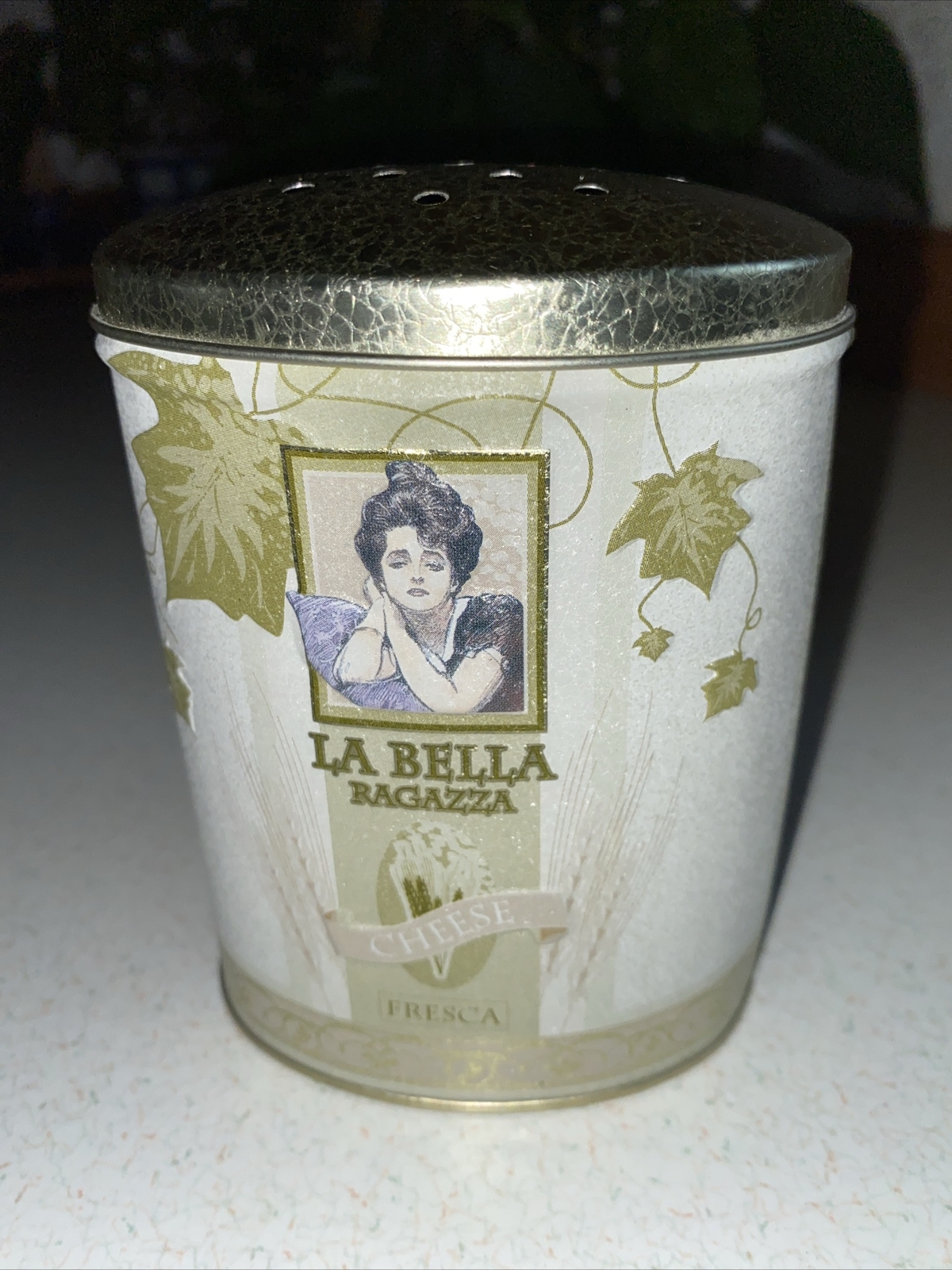 VINTAGE CHEESE SHAKER THE TIN BOX CO