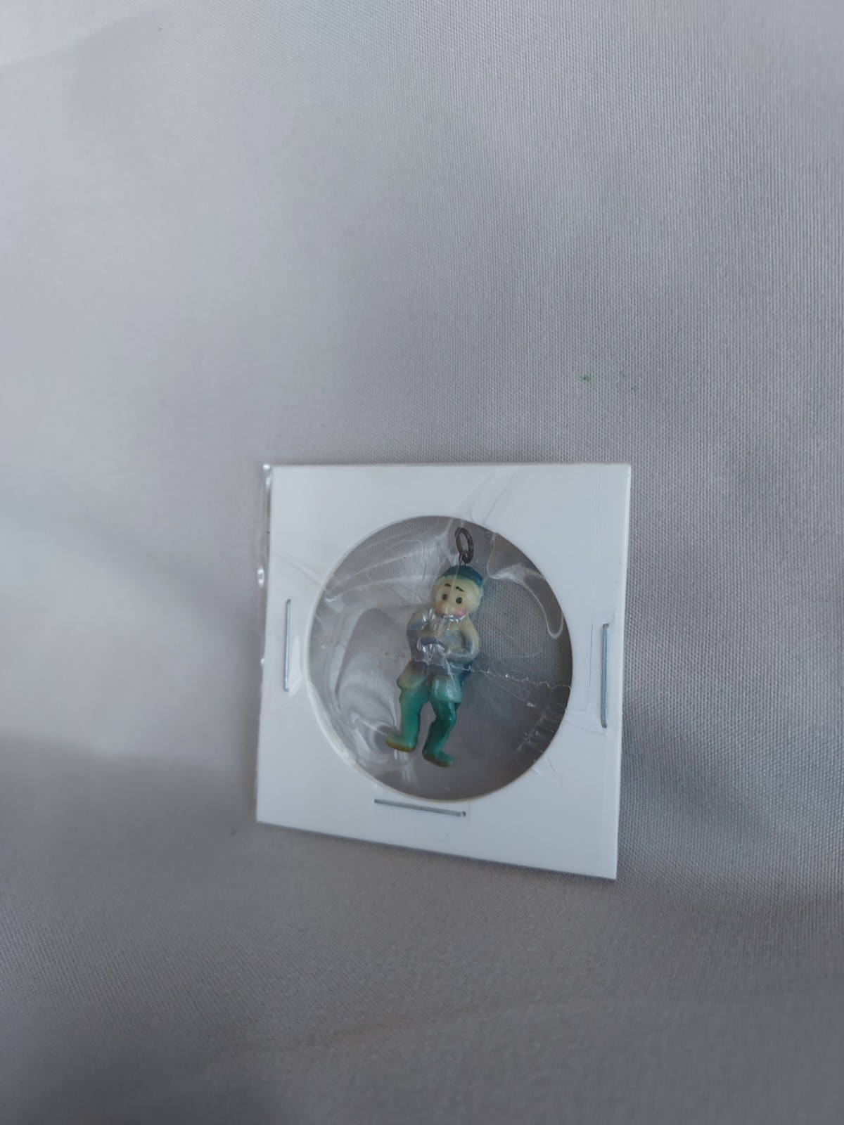VTG Celluloid Charm Prize Premium Dwarf Leprechaun Snow White Handpainted Japan