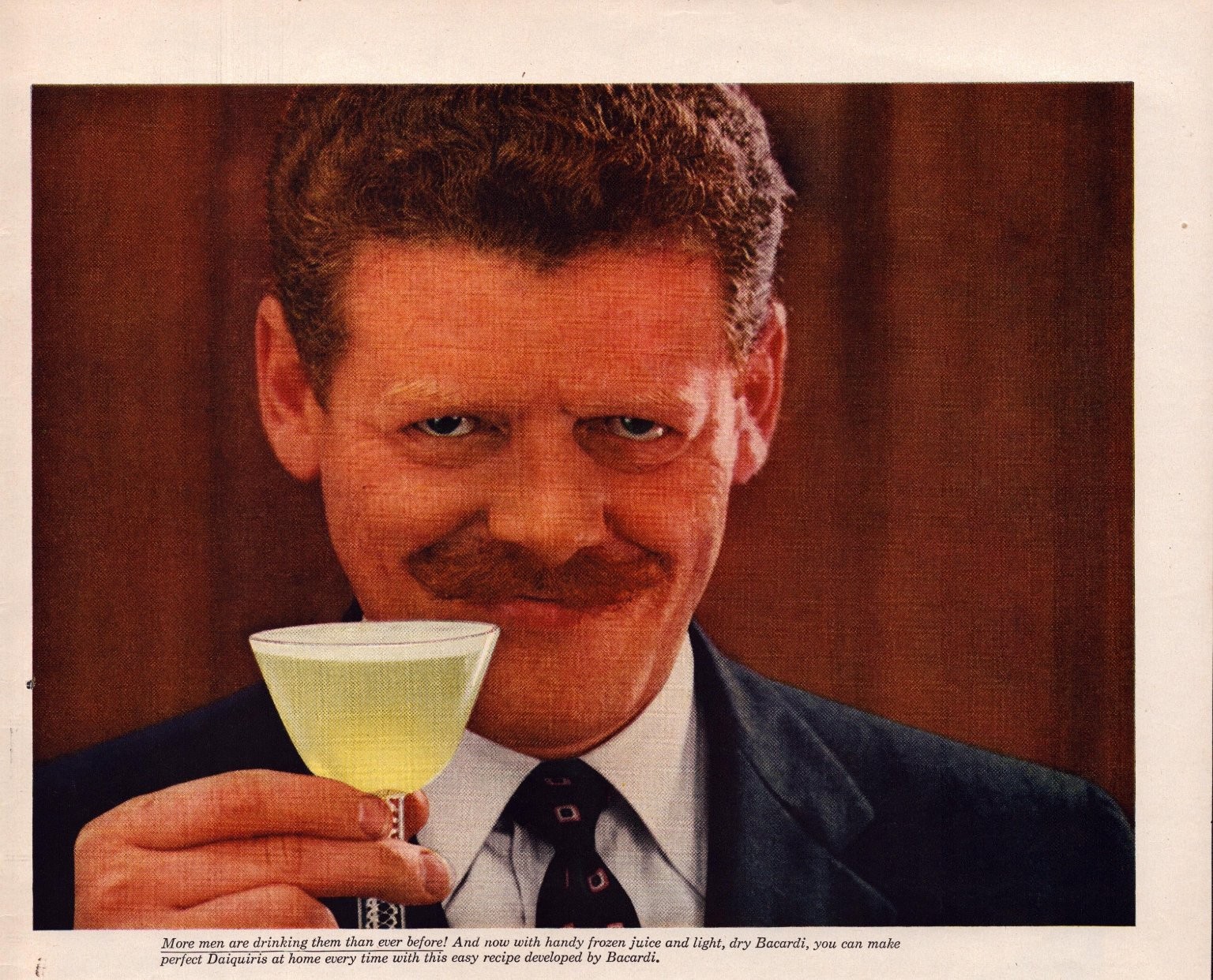 Bacardi Life Magazine Ad Daiquiris Rum 1950s Mid-Century Modern Recipe
