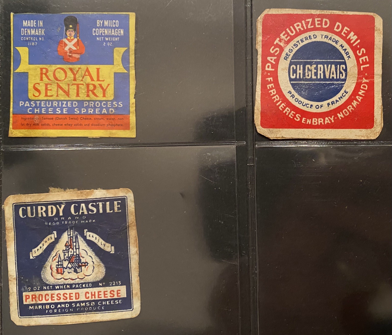 Lot of 19 Vintage Cheese Wheel/Box Various Cheeses and Brands Labels
