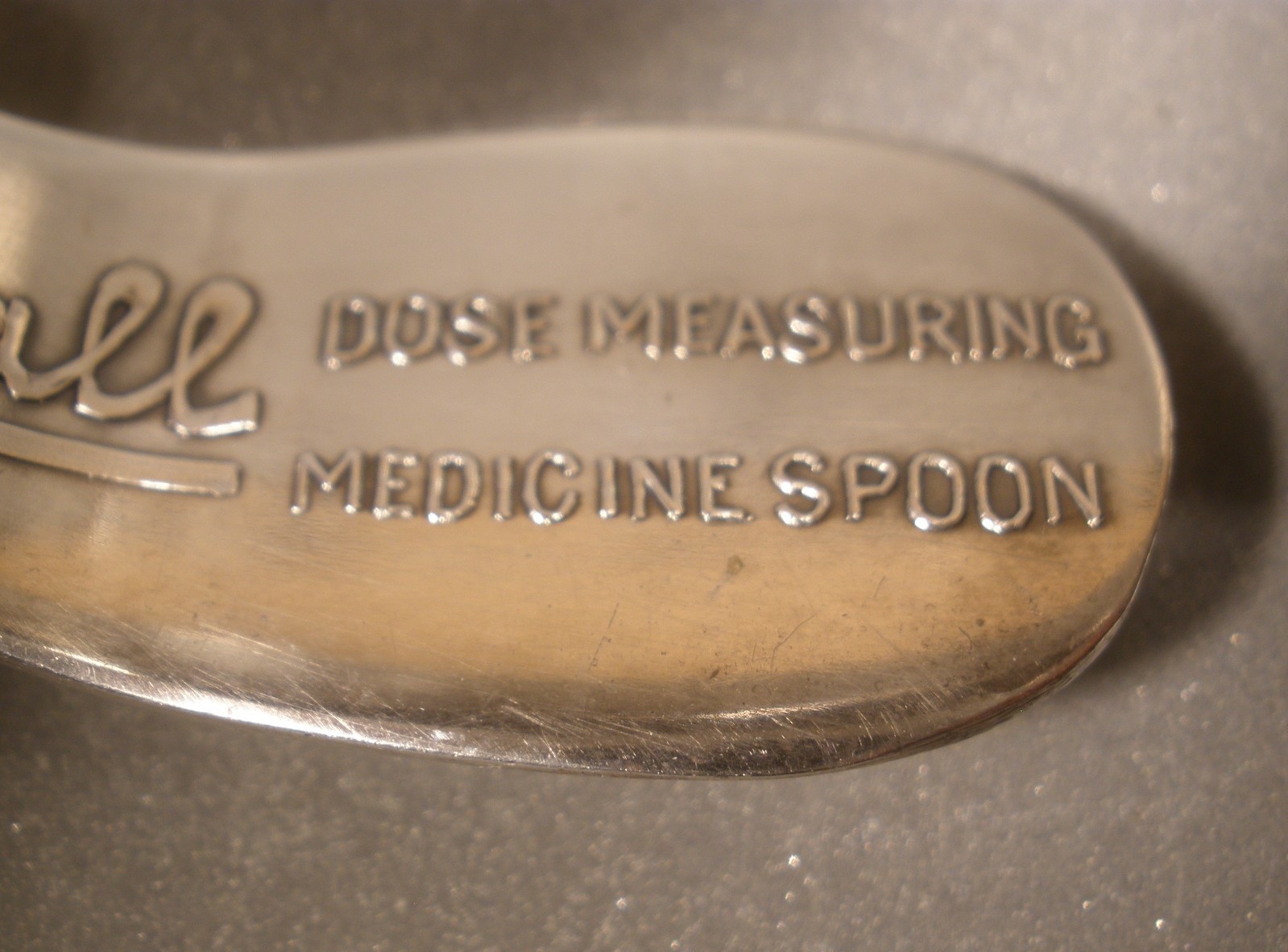 Silver Plate Rexall Dose Measuring Spoon