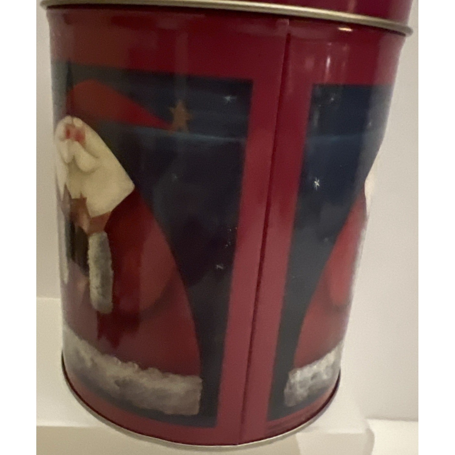Christmas Tins Lot Of 3 Harry London Village Tin House Pup-Peroni Santa