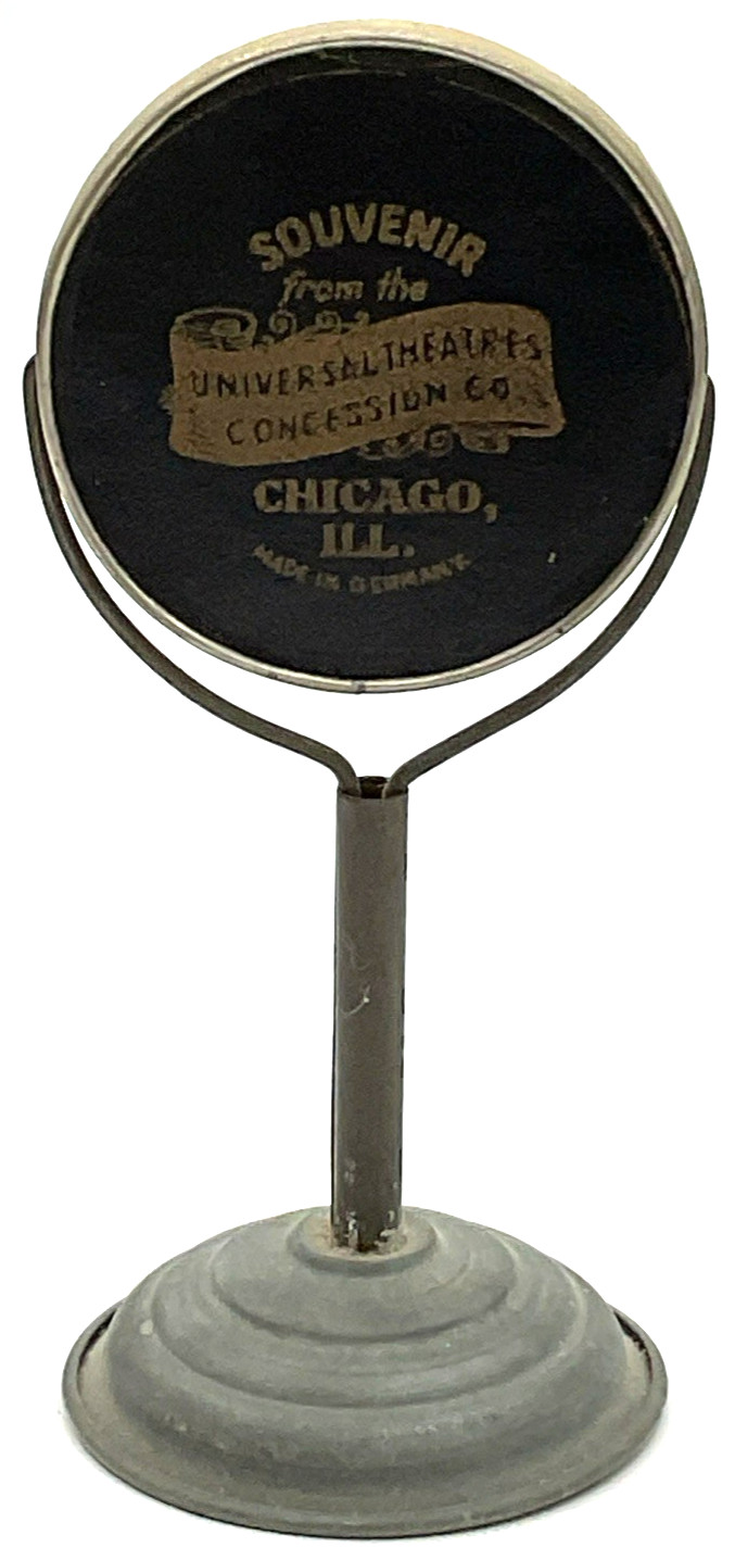 Antique Souvenir Mirror from Universal Theatres Concession Co Chicago IL Theater