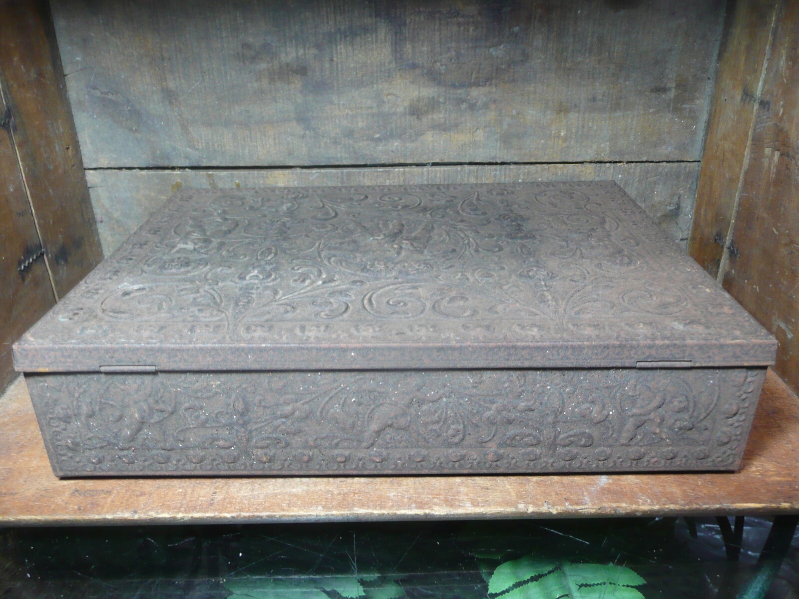 Vintage Decorative Western Germany Metal Tin 12″ x 9″ x 2 5/8″