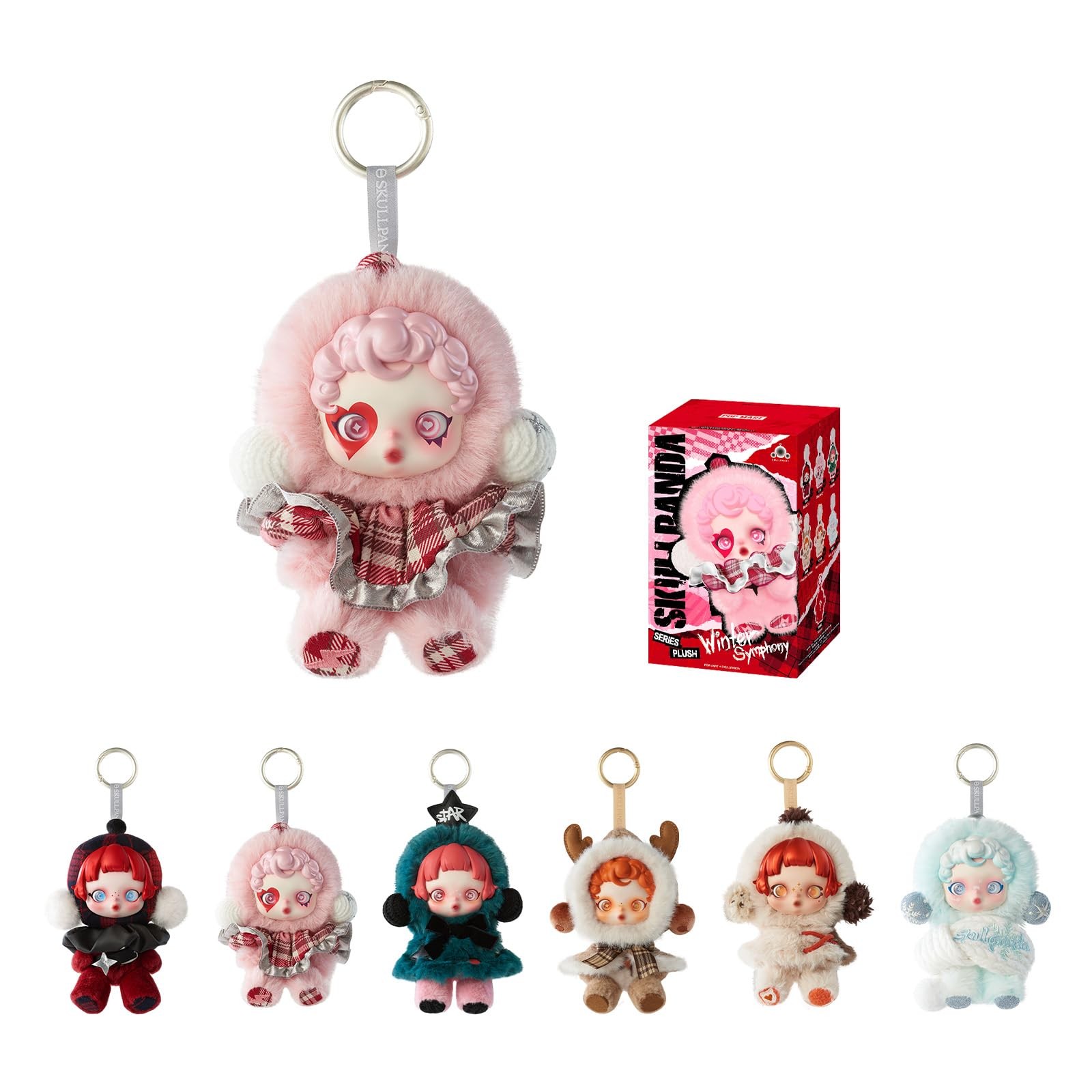POP MART SKULLPANDA Single Box, Skullpanda Winter Symphony Series Plush