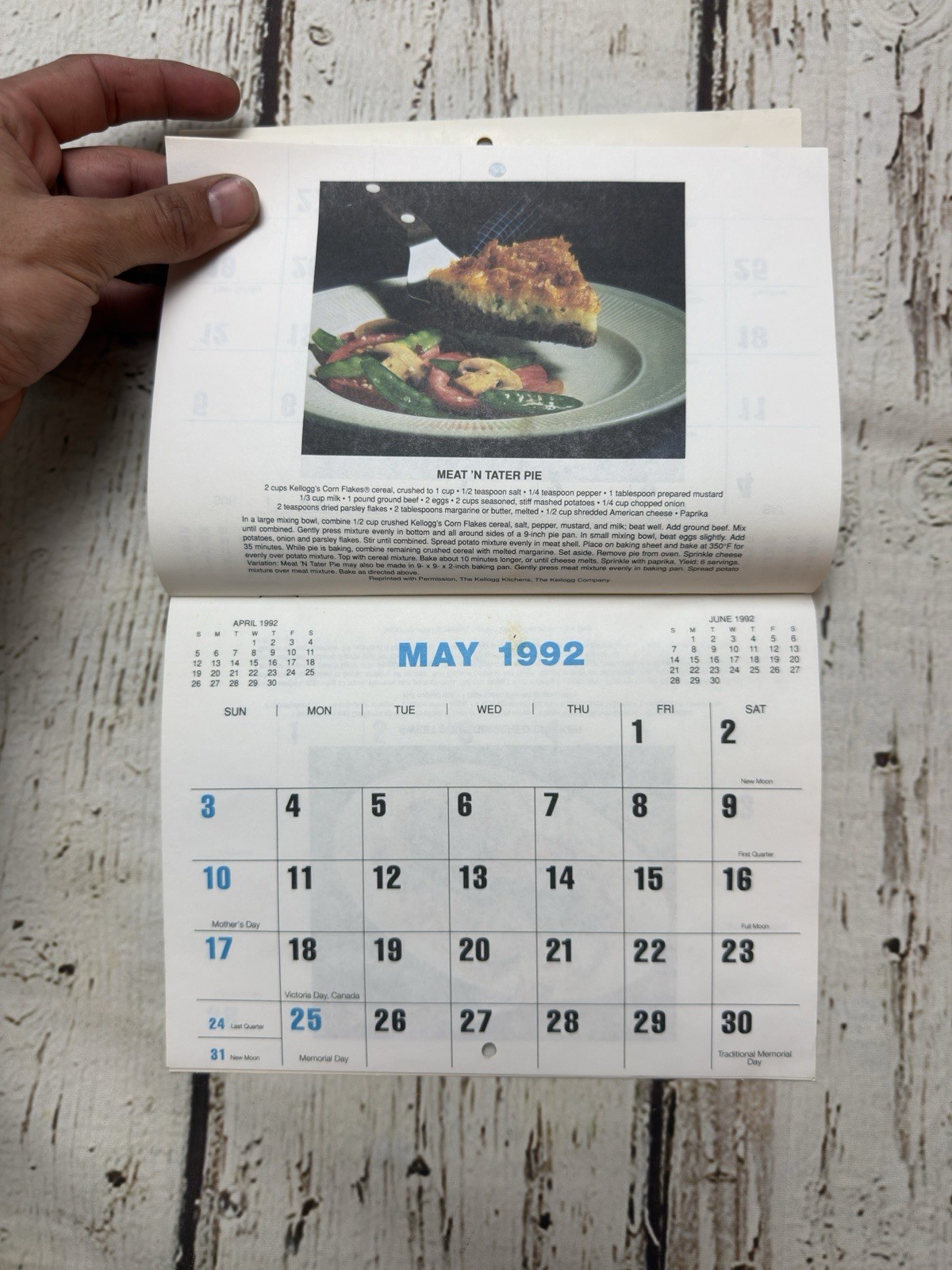 VTG Walter M Dunlap And Sons Livestock Brokers Lancaster PA 1992 Calendar Sign