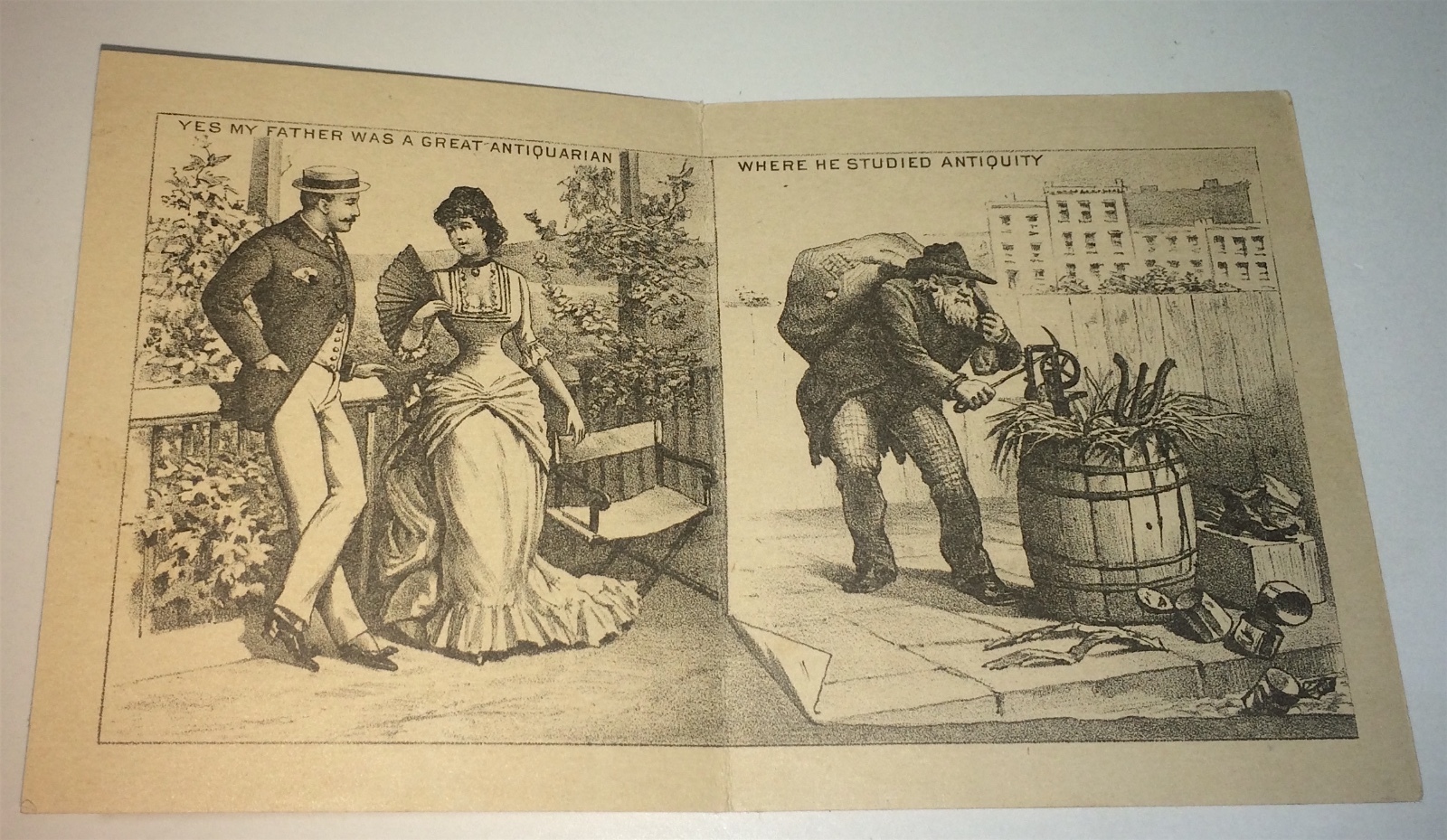 Rare Antique Victorian American Domestic Sewing Machine Advertising Trade Card!
