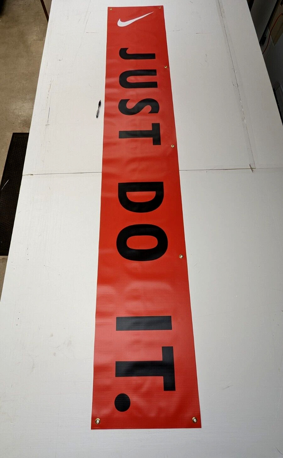 NIKE AIR Vintage 90’s Style Banner Sign Display Pennant Vertical JUST DO IT