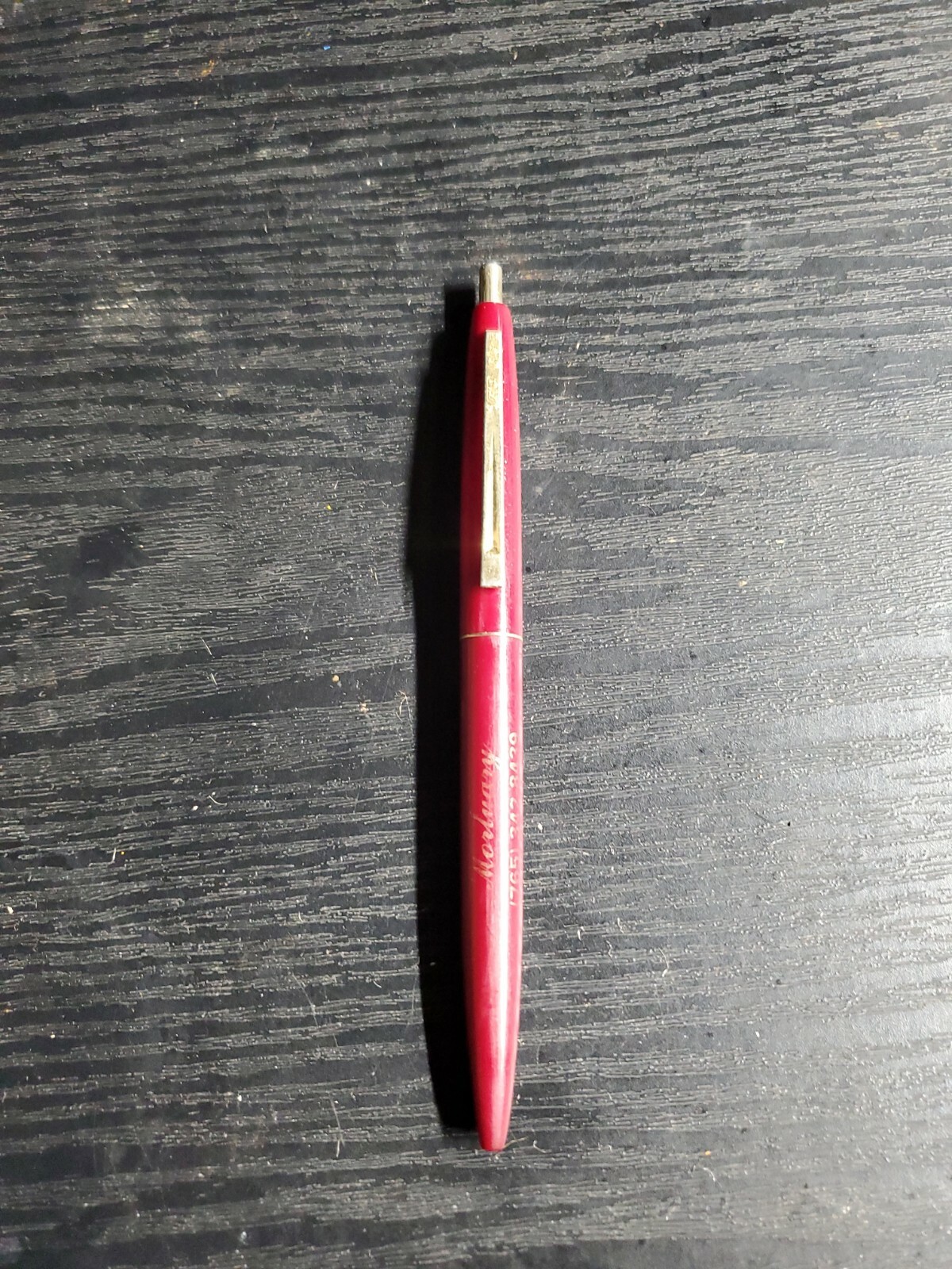 Vintage BIC CHIC BALL POINT PEN Advertising NEAL & SUMMERS MORTUARY Martinsville