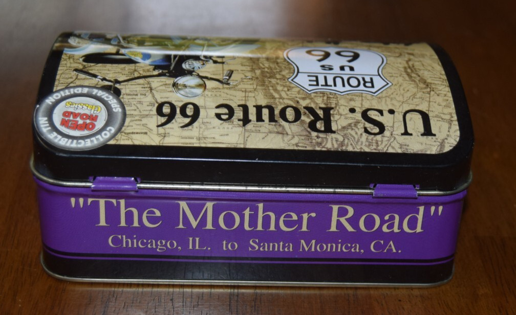 U.S. Route 66 “The Mother Road” Collectible Special Edition Metal Tin Open Road
