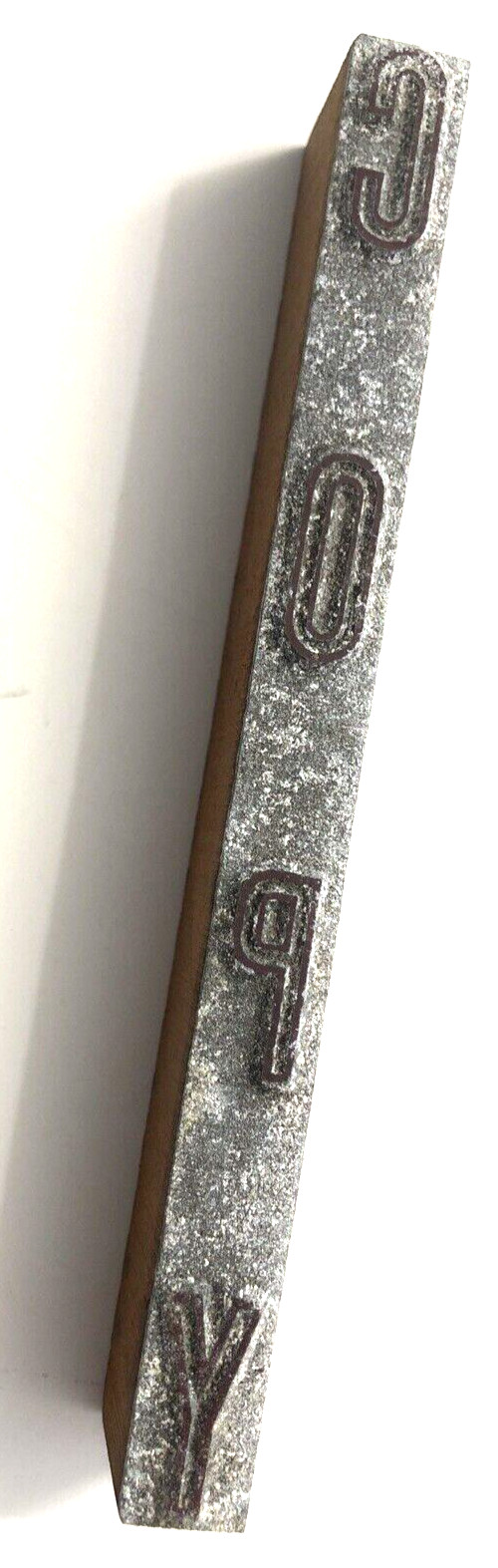 VTG Letterpress Printing Block Wood Metal-COPY 5 1/2″