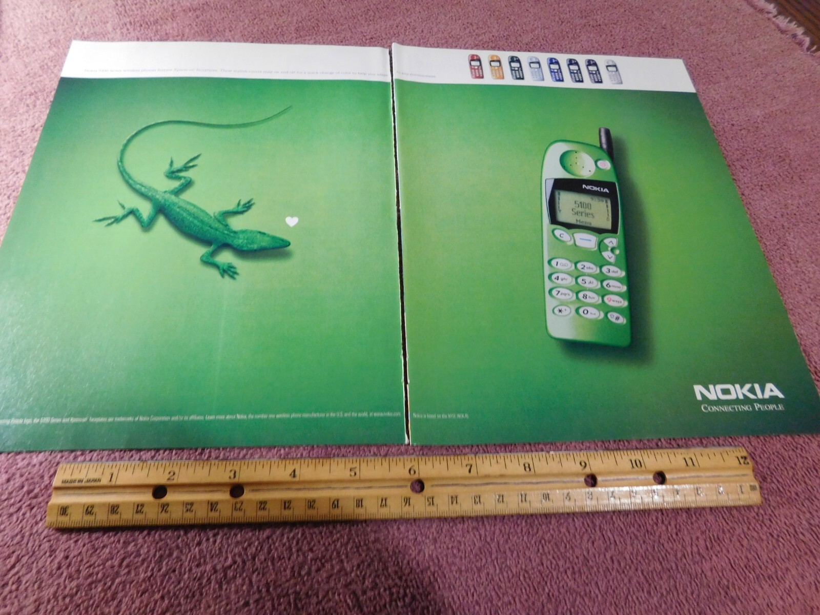 Nokia Original Print Ad From Magazine 1999 (Dbl. Page)