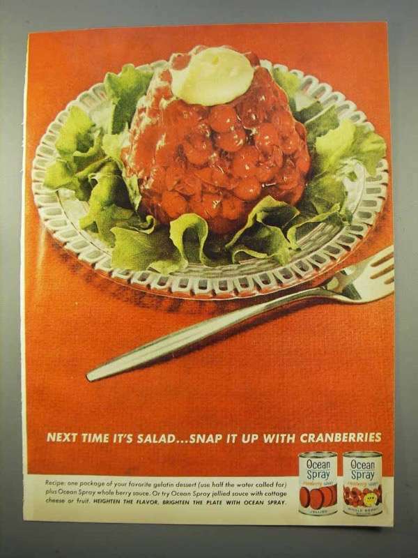 1963 Ocean Spray Cranberry Sauce Ad – Next Salad