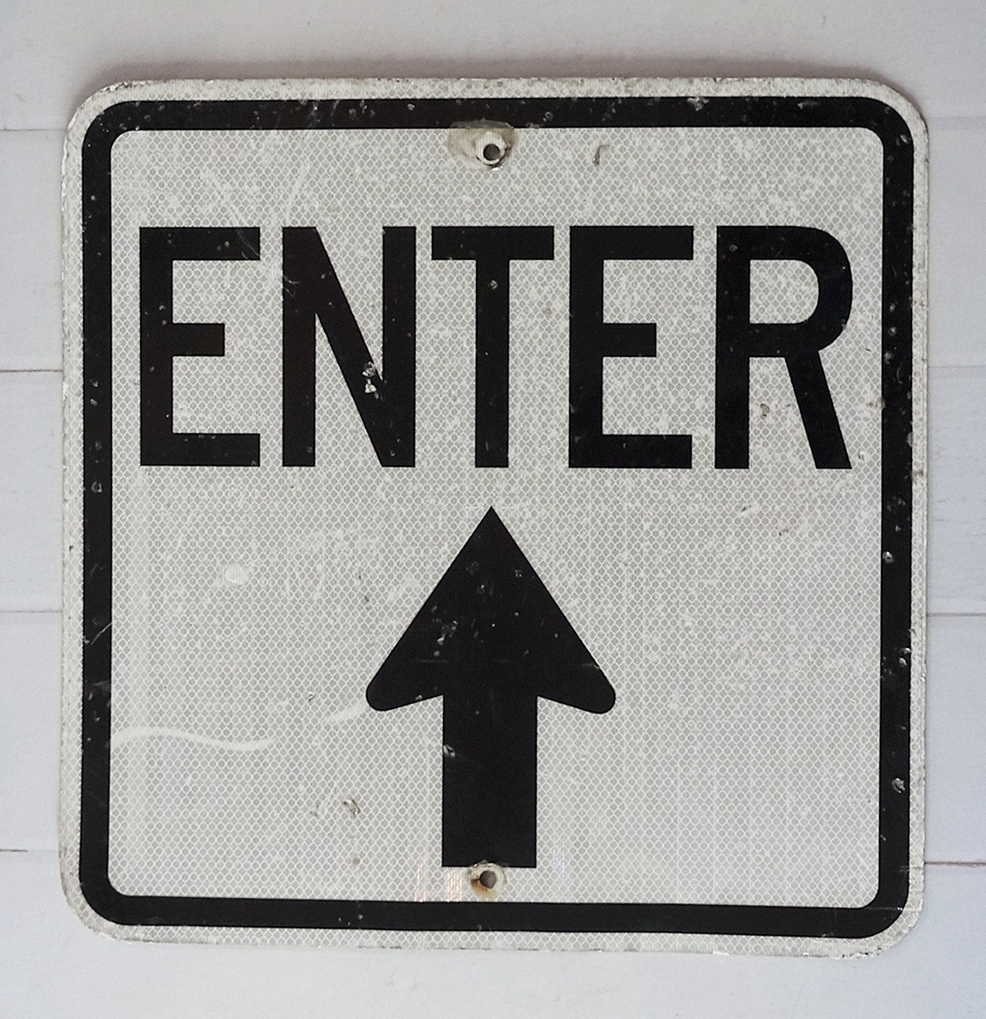 Vtg State Park Metal Sign “ENTER” D.O.T Street Road Sign Reflective Georgia