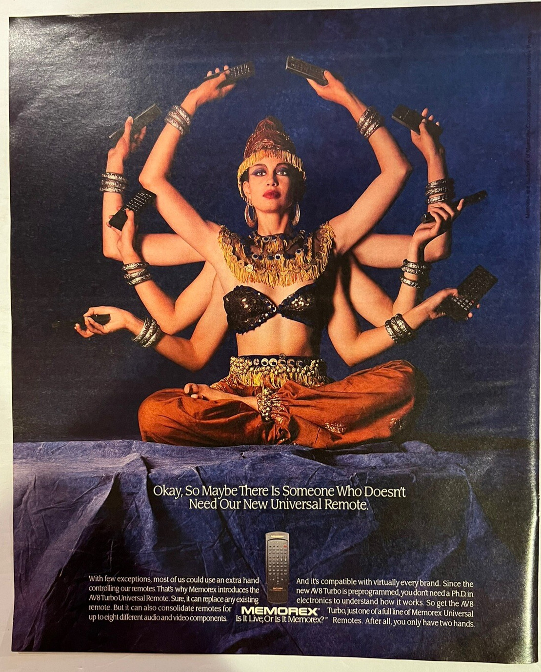Vtg 1990s AD Memorex Universal Remote, Shiva