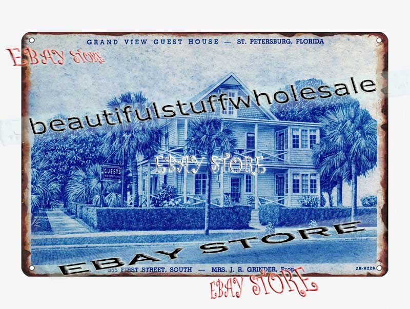 1942 First Street South Residence Historic Home Tin Sign art decor