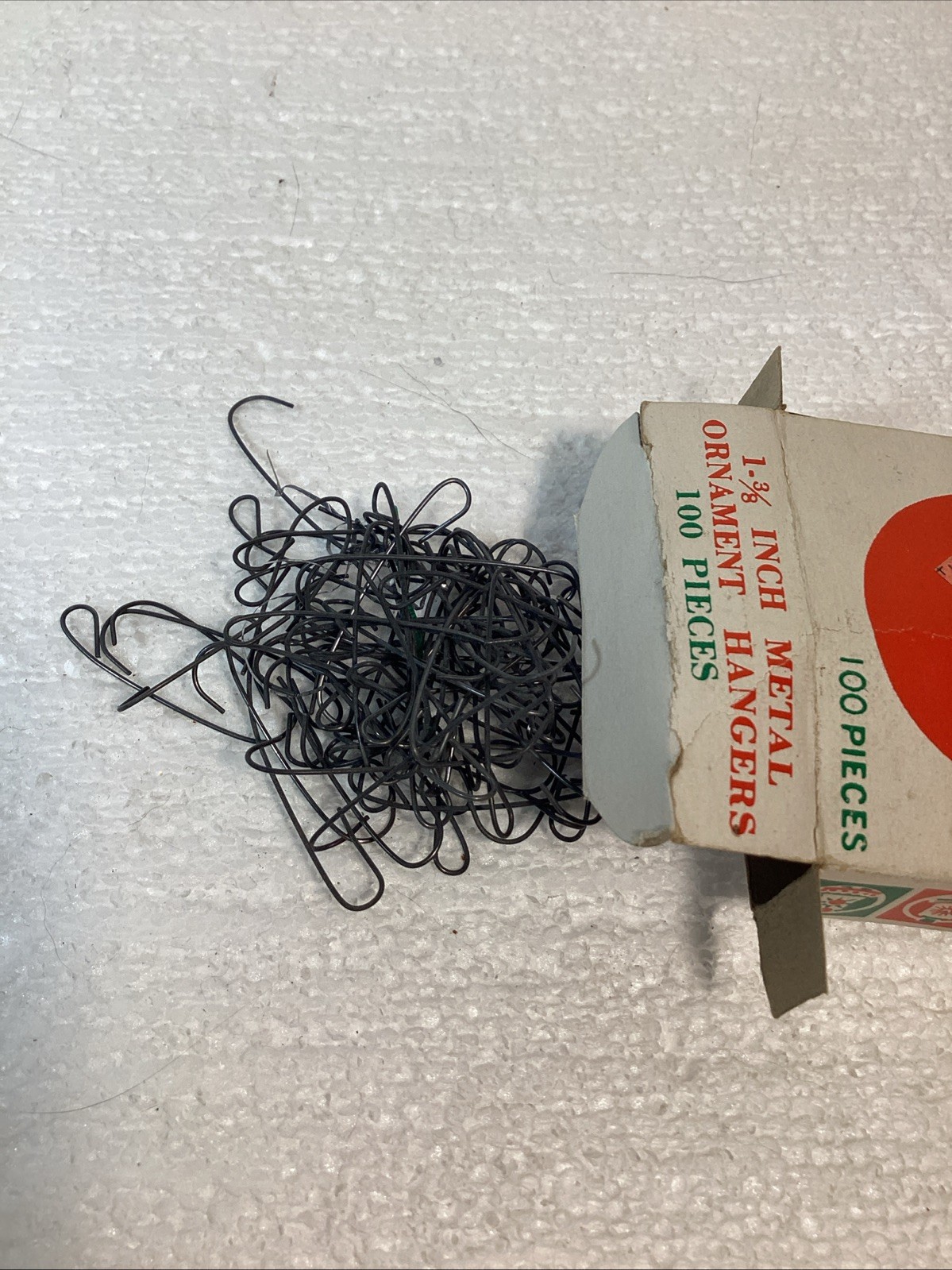Vtg Christmas Ornament Hangers Commodore Box decor red green