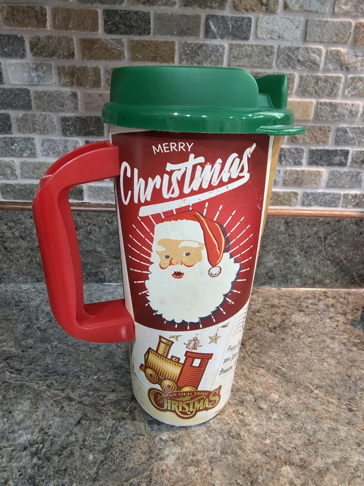 Silver Dollar City Old Time Christmas Whirley Mug Insulated Travel Tumbler 2022