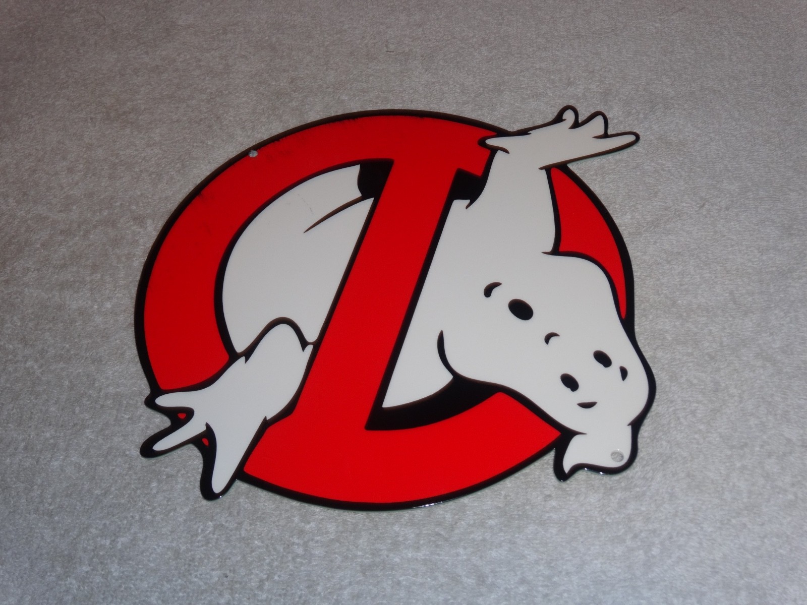 VINTAGE GHOSTBUSTERS NO ICON GHOST👻1′ METAL MOVIE 2 3 TV SODA GASOLINE OIL SIGN