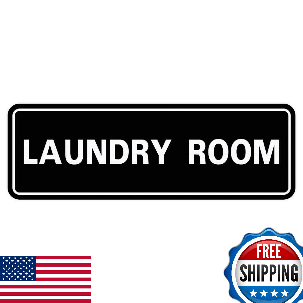 All Quality Standard Laundry Room Wall/Door Sign – Durable, Laser Engraved