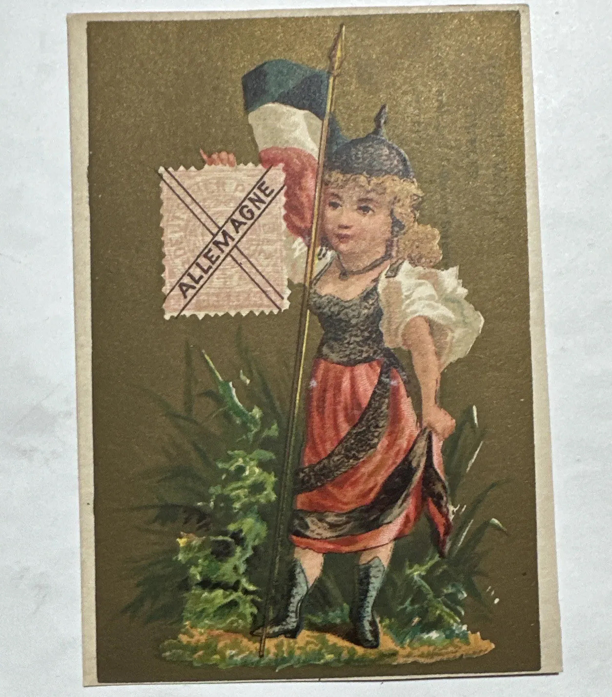 VICTORIAN JEWELER’S TRADE CARD GEORGE WOLF “ALLEMAGNE” LOUISVILLE KY B36
