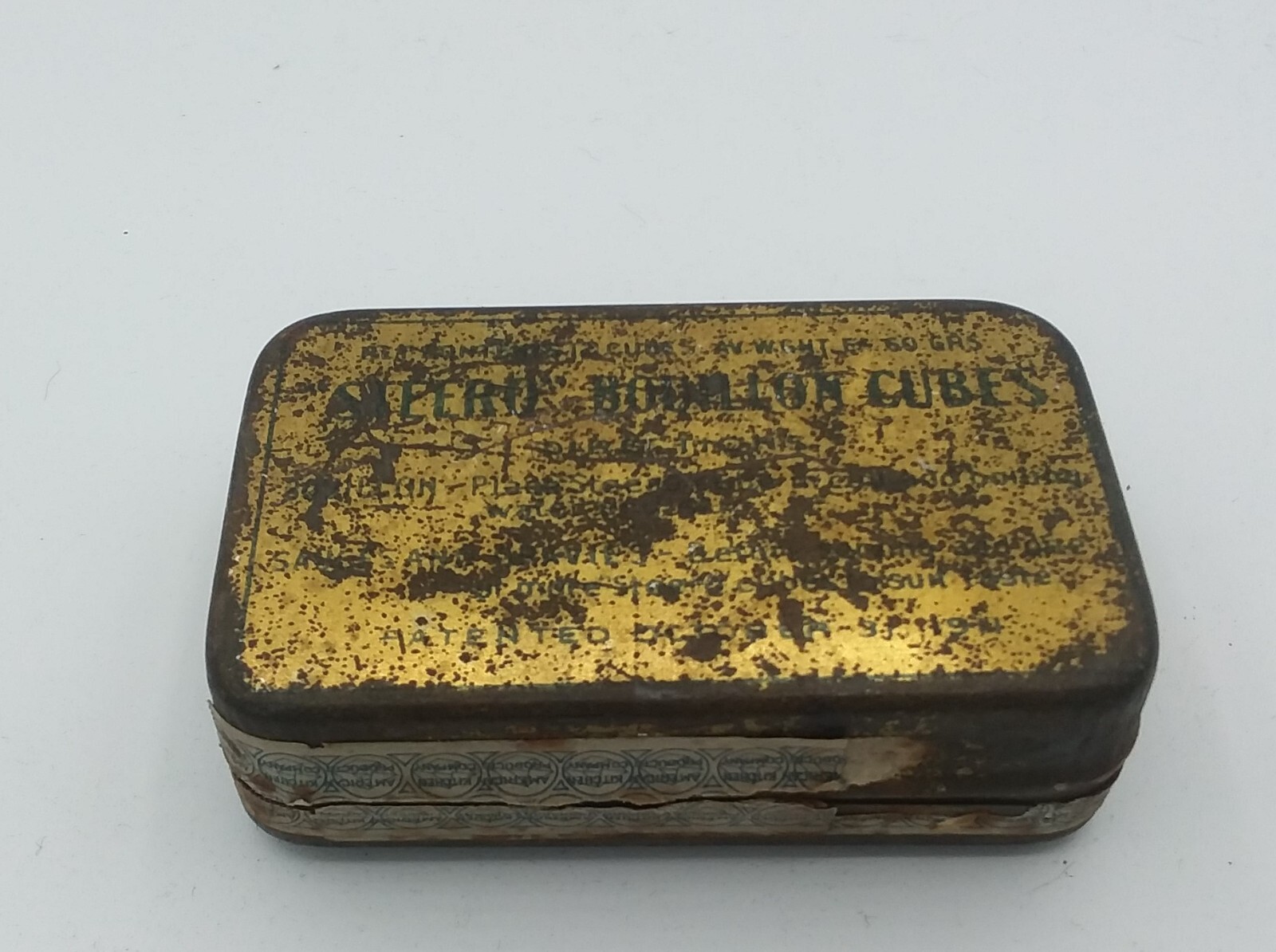 Antique STEERO Bouillon Cubes Tins Set of 3 1910s American Kitchen Products