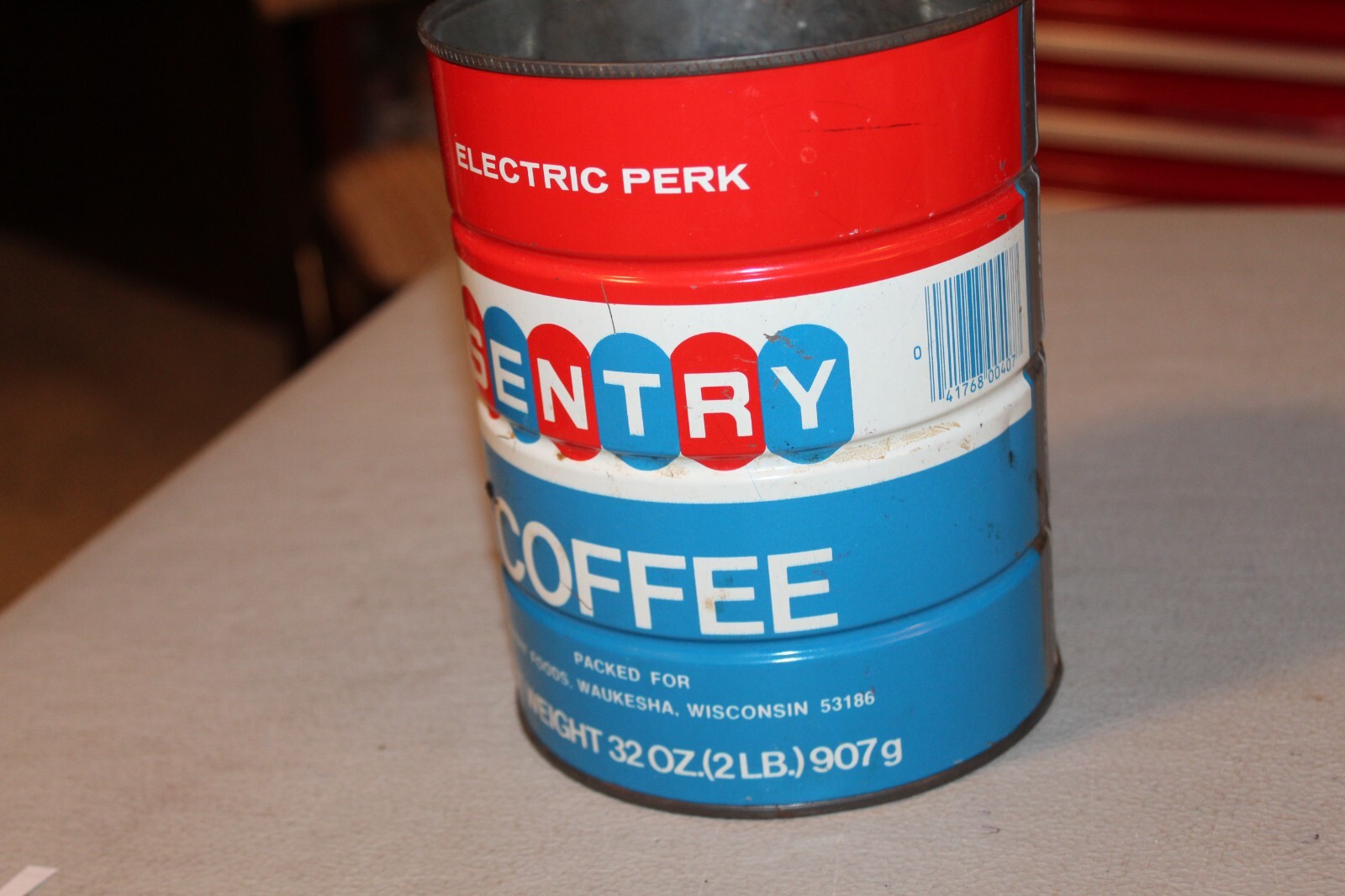 Rare Vintage Coffee Can SENTRY FOOD STORES 2 lb Waukesha Wisc
