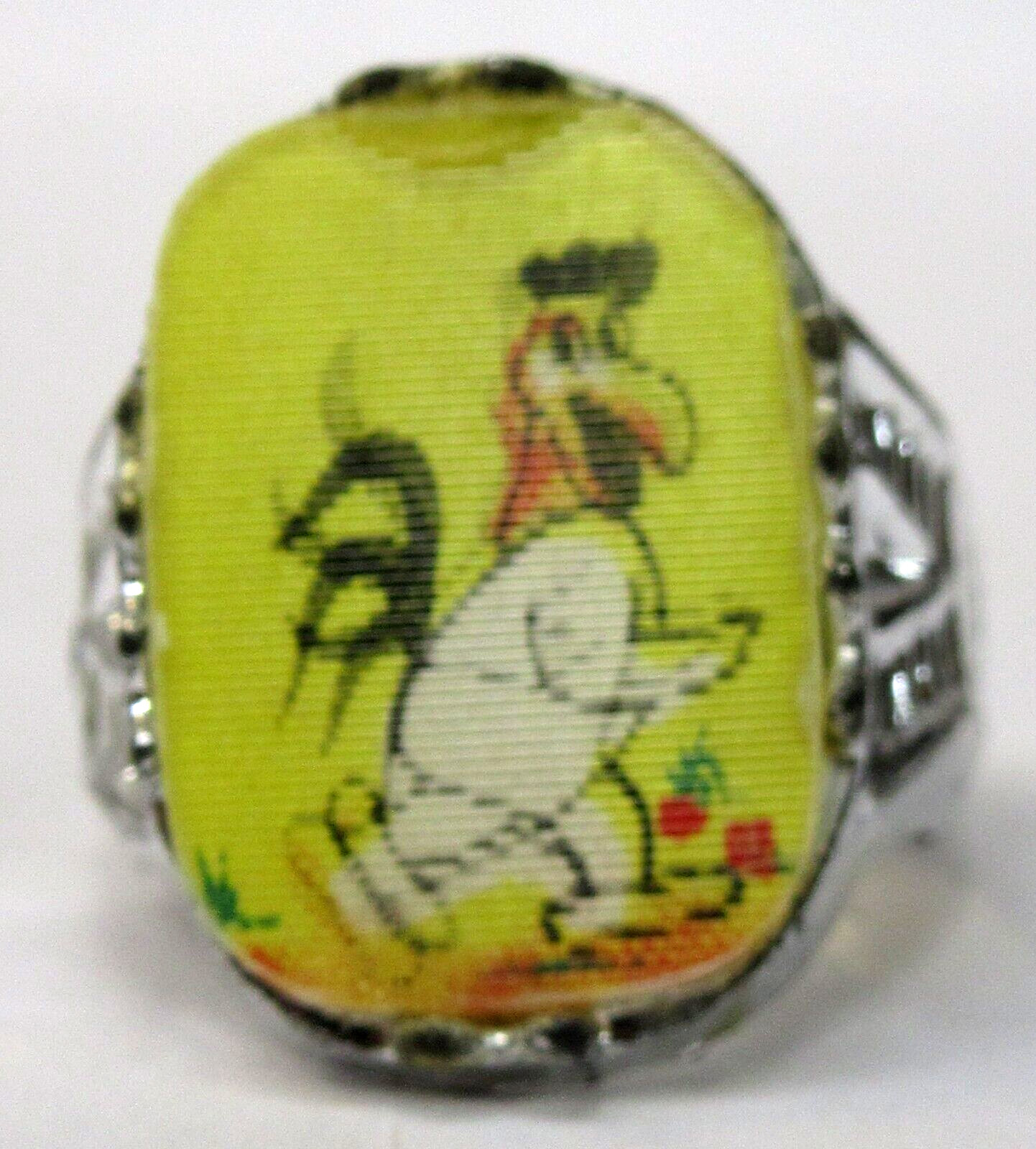 Warner Bros. FOGHORN LEGHORN Flasher flicker Ring lenticular lens wb