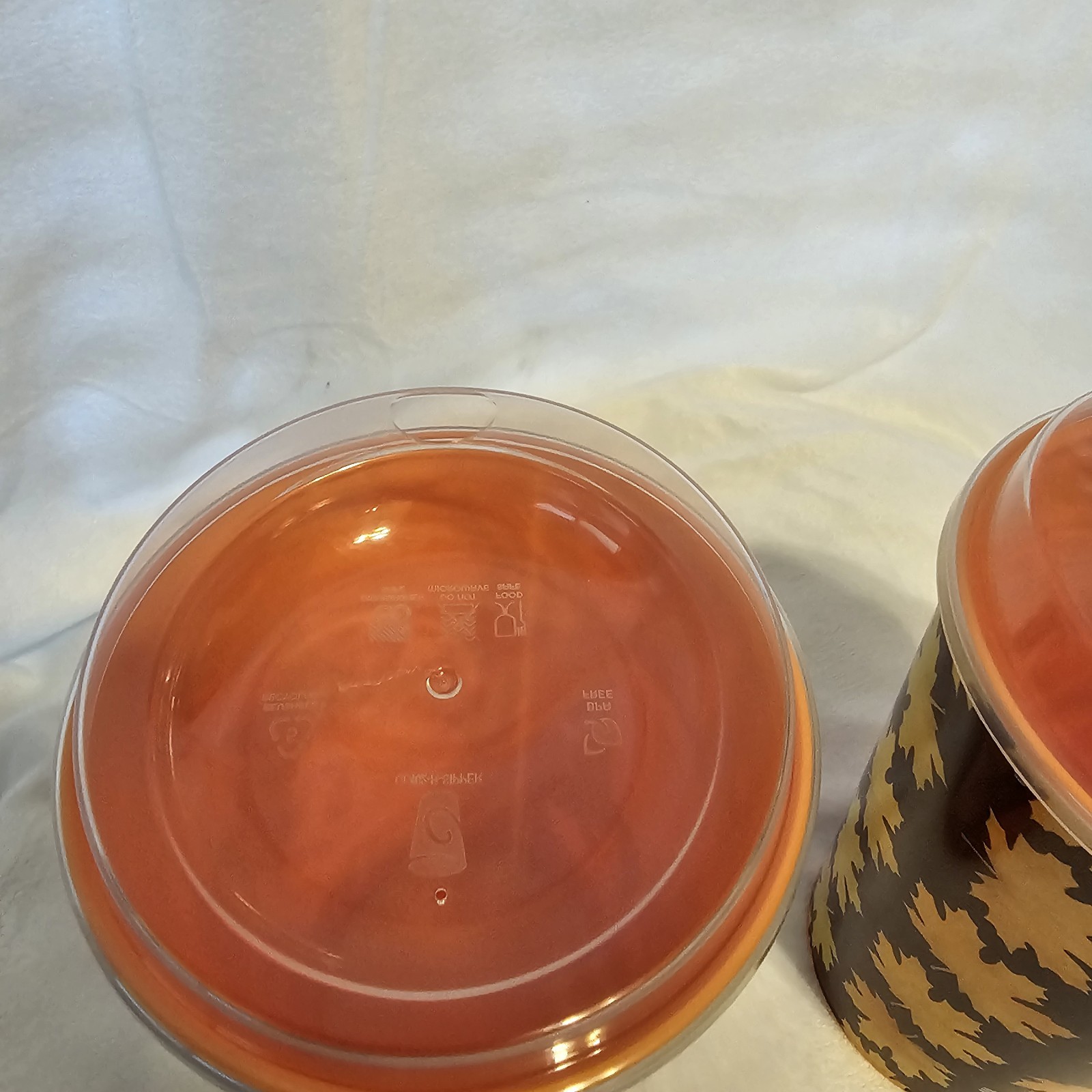 2 Whataburger 75th Anniv. Collectible Cups. Fall Leaves. Turkey Football NEW