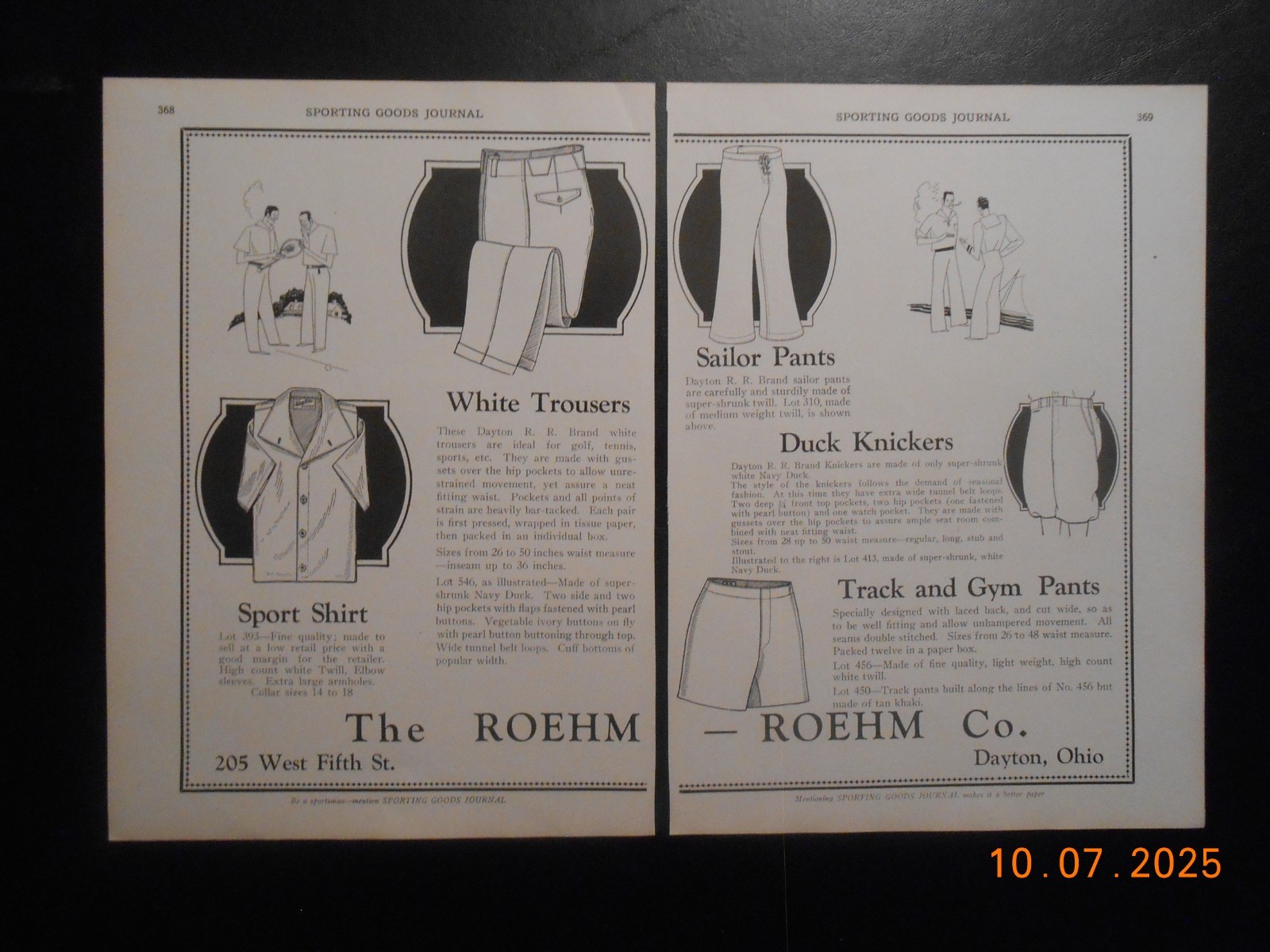 1929 The Roehm CO Dayton OH AD Robineau Furniture Rubber Product Grand Rapids MI