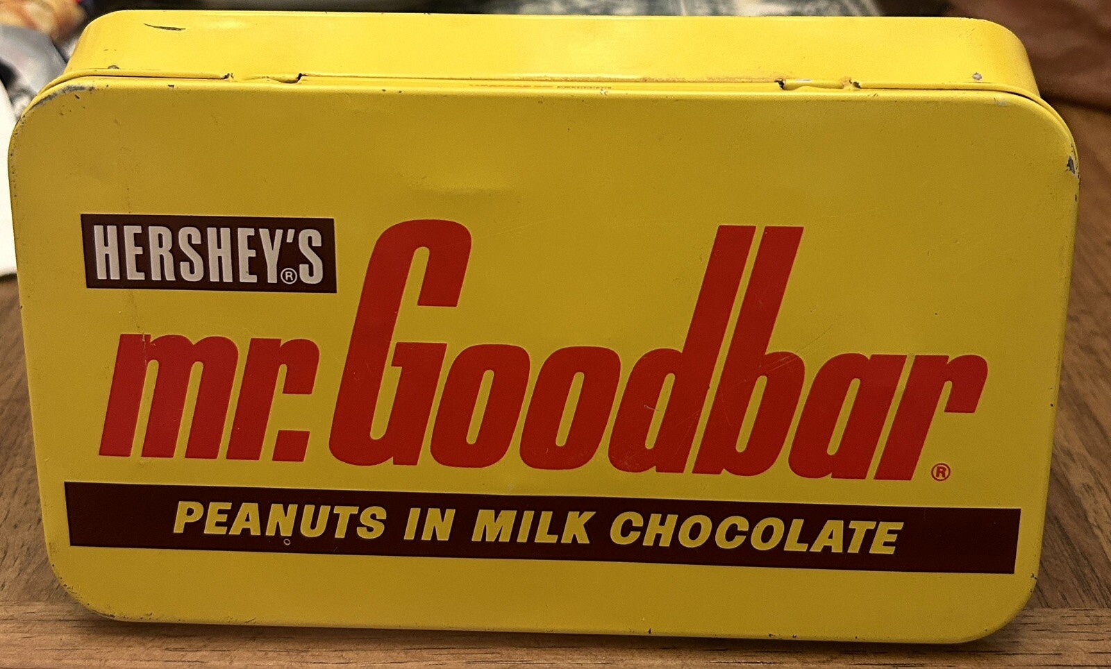 Mr. Goodbar Candy Bar Yellow Tin by The Tin Box Co of America