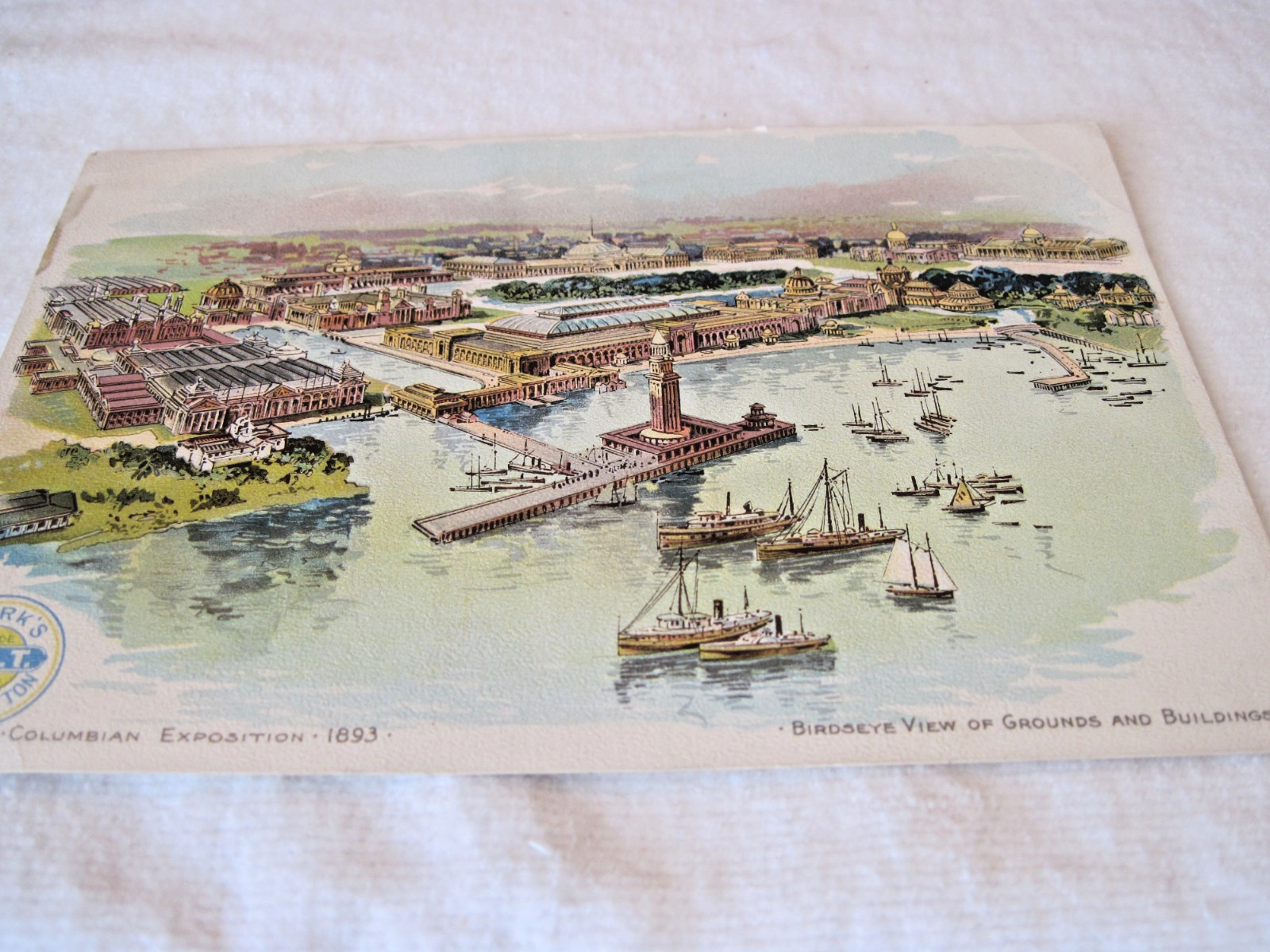 1893 Columbia Expo Clark’s Spool Cotton Trading Card Grounds & Buildings