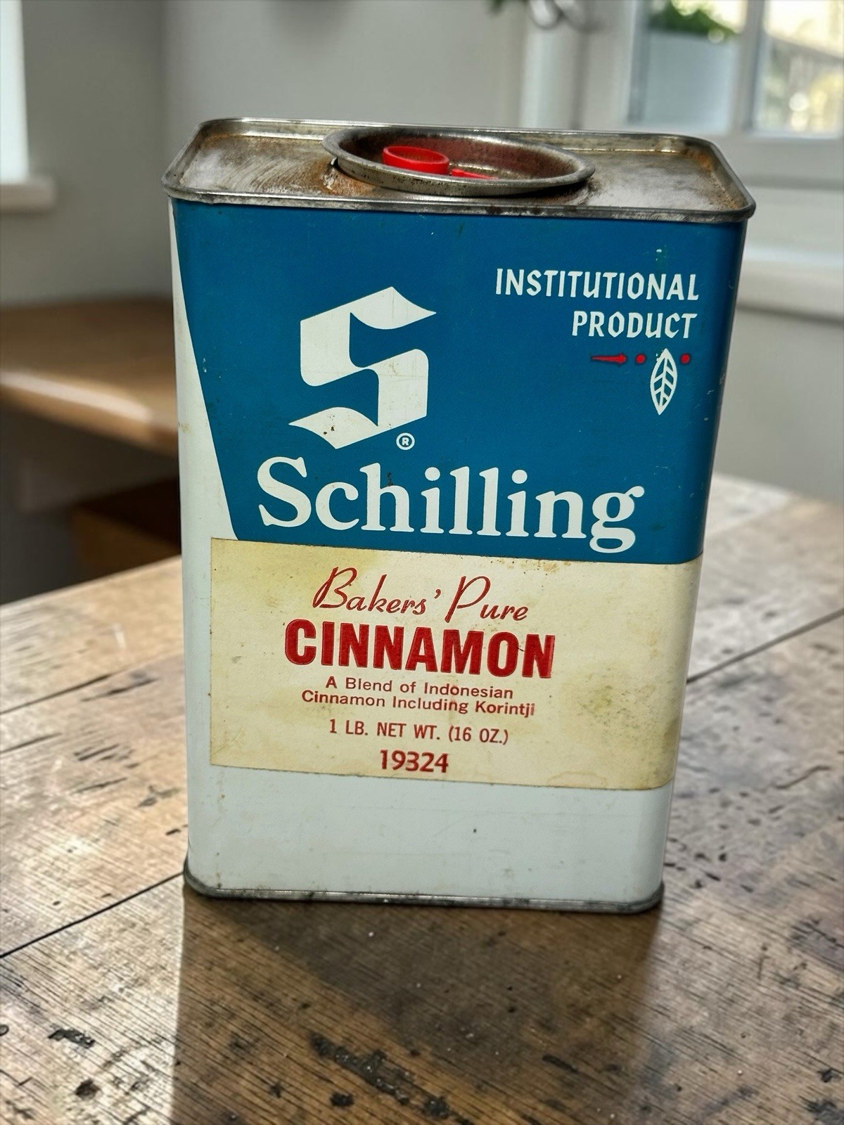 Vintage Rare Schilling Institutional Product Spice Tins 6 Lot 1970’s USA *Box#1