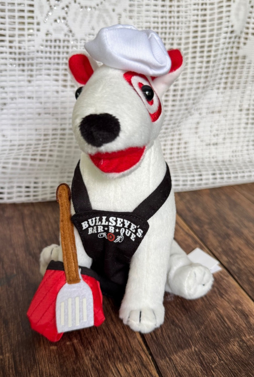 2014 2nd Ed Collectible 7.75″ Plush Plushie Target Bullseye Dog Bar-B-Que Chef