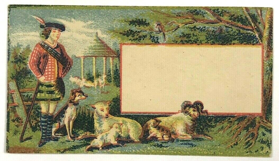 E. Currier & Co No. 38 Chromos Boston Mass Feather Hat Man Victorian Trade Card