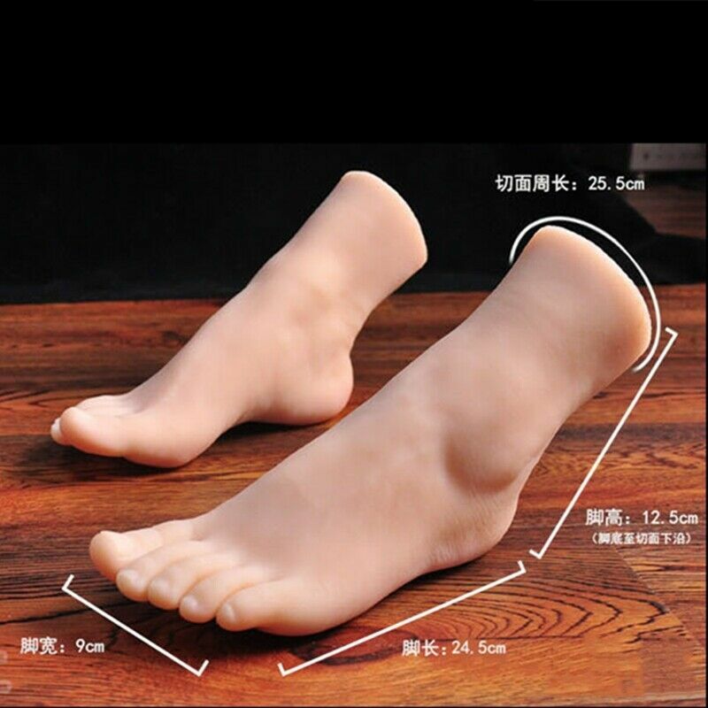 1Pair /Left/Right Realistic Silicone Female Mannequin Feet Model Display EUR41